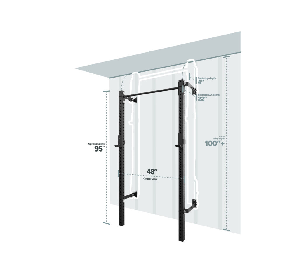 PRx Profile® PRO Folding Squat Rack