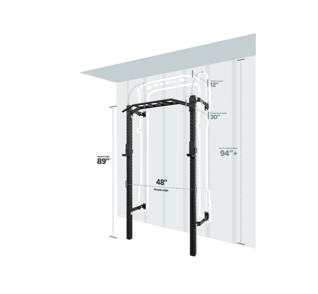 PRx Profile® PRO Folding Squat Rack