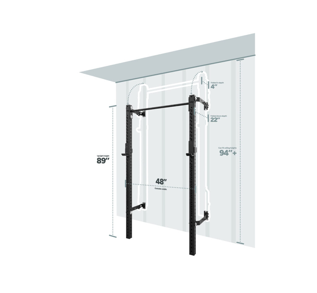 PRx Profile® PRO Folding Squat Rack