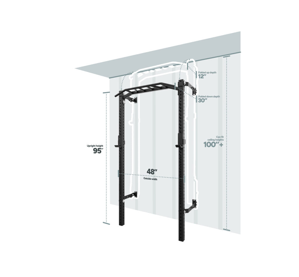 PRx Profile® PRO Folding Squat Rack