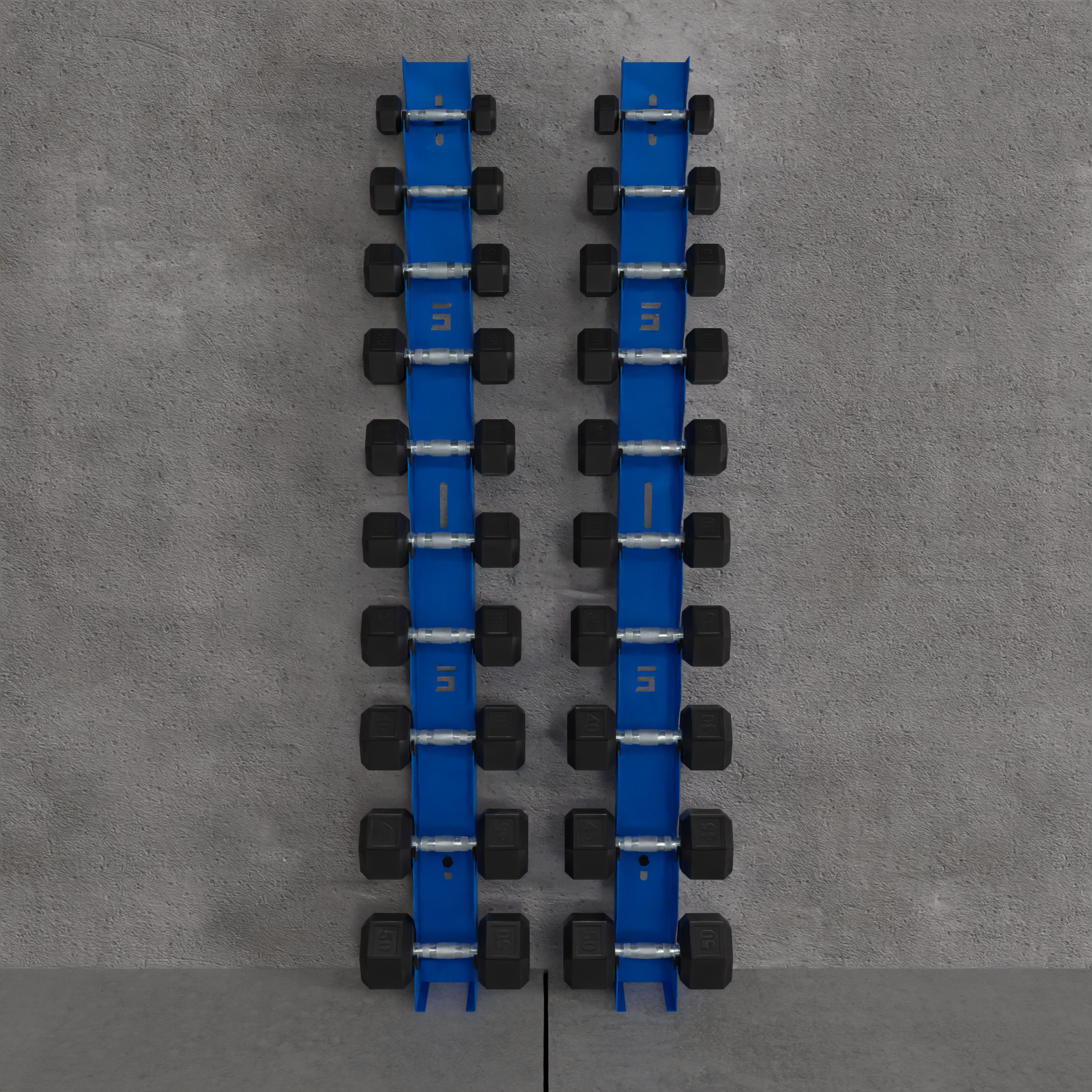 Delta | 10-Tier Vertical Dumbbell Storage Wall/Rack Mount