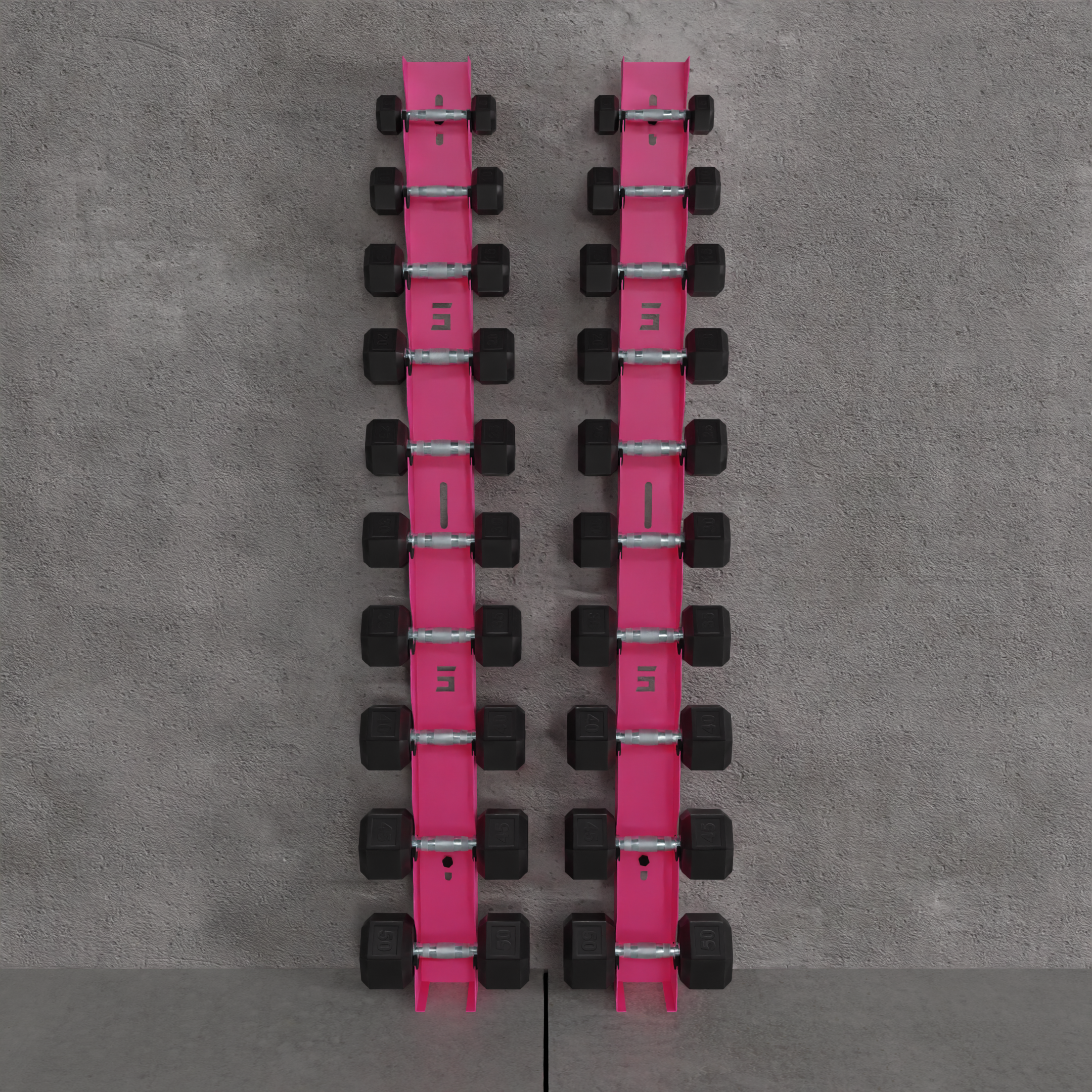 Delta | 10-Tier Vertical Dumbbell Storage Wall/Rack Mount