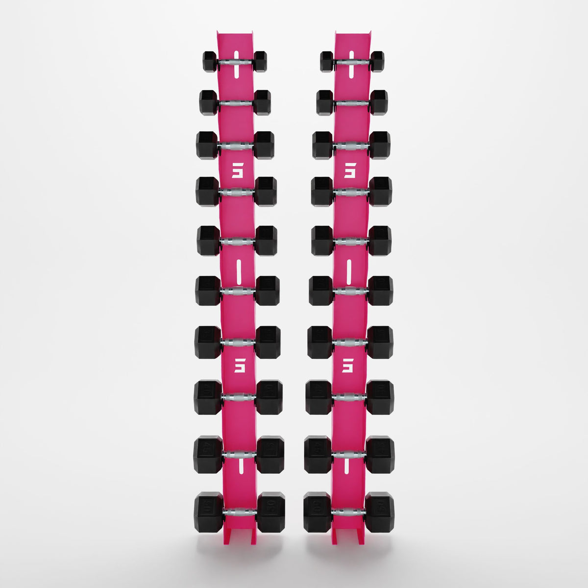 Delta | 10-Tier Vertical Dumbbell Storage Wall/Rack Mount