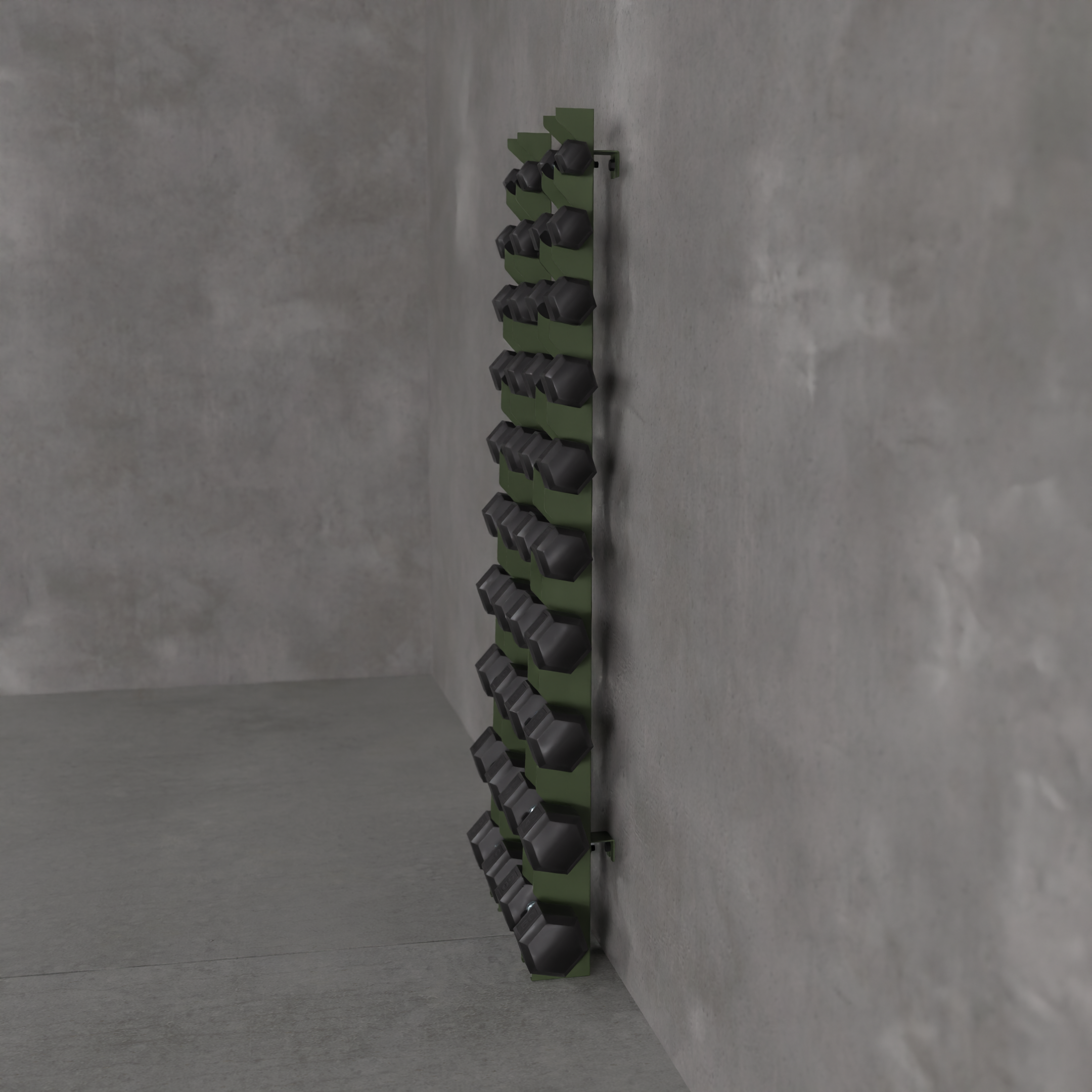 Delta | 10-Tier Vertical Dumbbell Storage Wall/Rack Mount