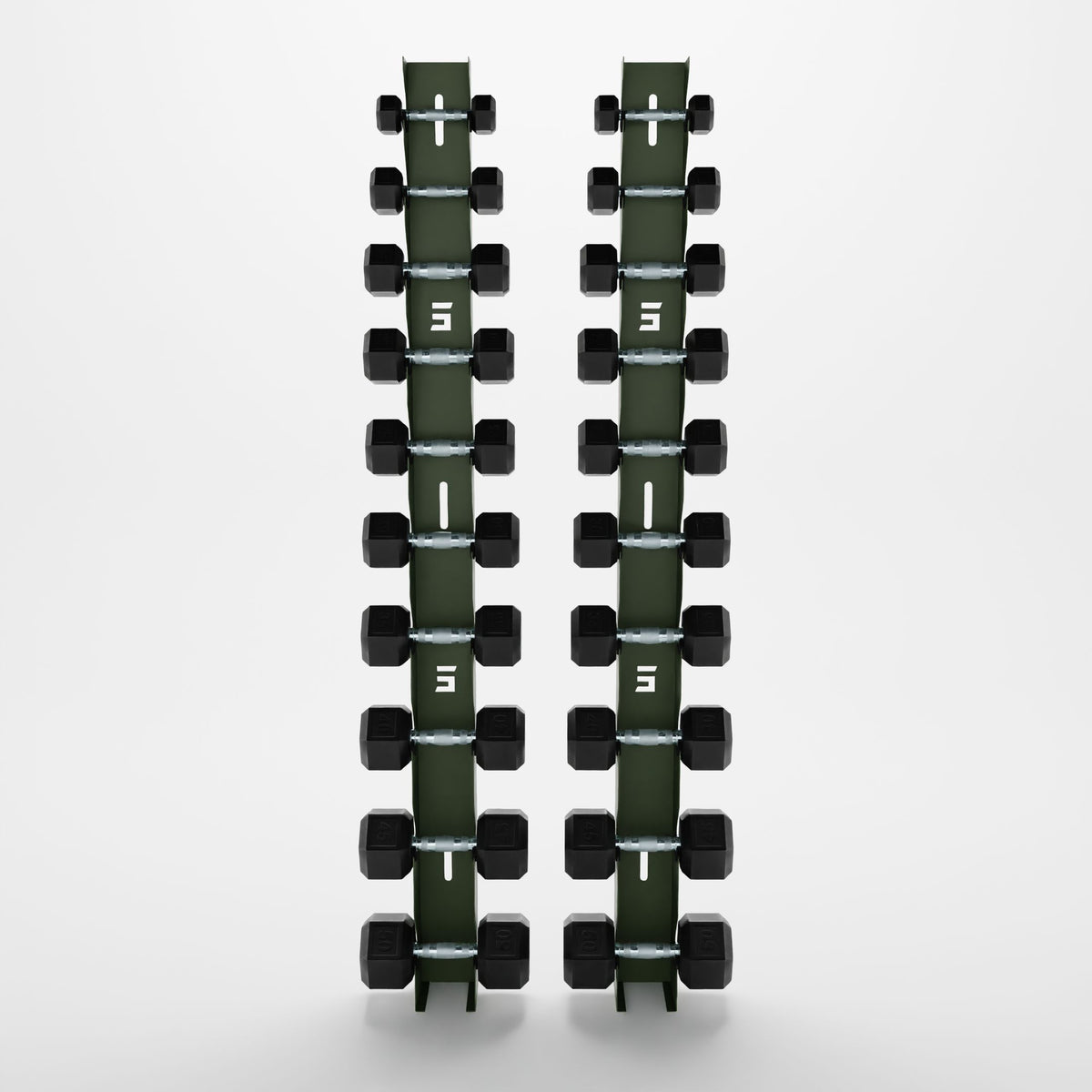 Delta | 10-Tier Vertical Dumbbell Storage Wall/Rack Mount