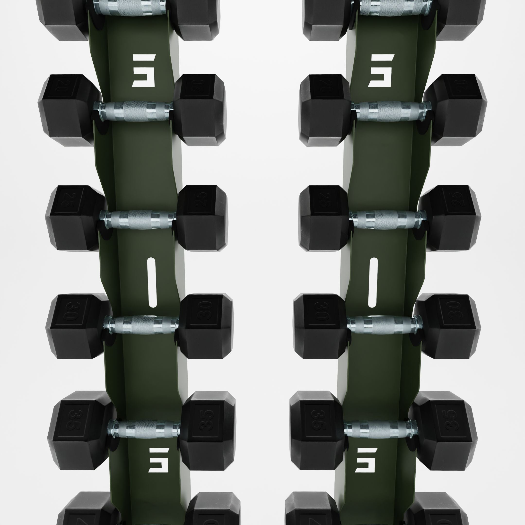 Delta | 10-Tier Vertical Dumbbell Storage Wall/Rack Mount
