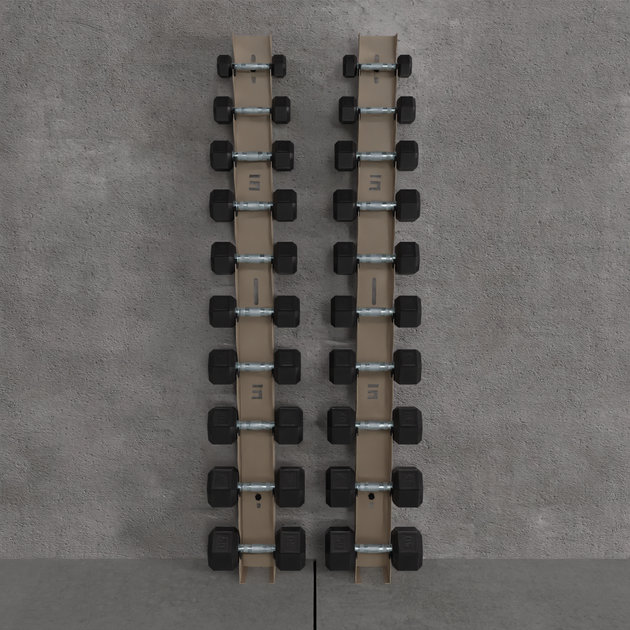 Delta | 10-Tier Vertical Dumbbell Storage Wall/Rack Mount