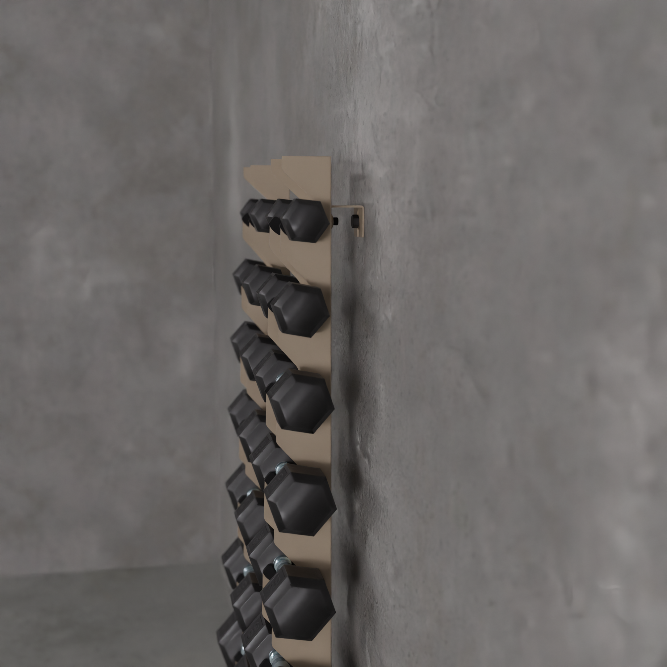 Delta | 10-Tier Vertical Dumbbell Storage Wall/Rack Mount