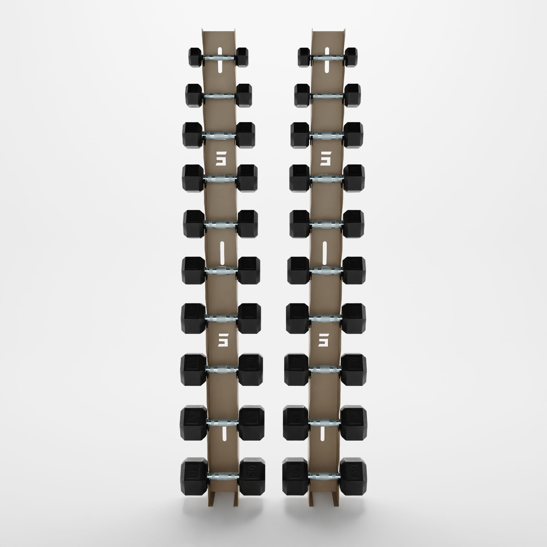 Delta | 10-Tier Vertical Dumbbell Storage Wall/Rack Mount