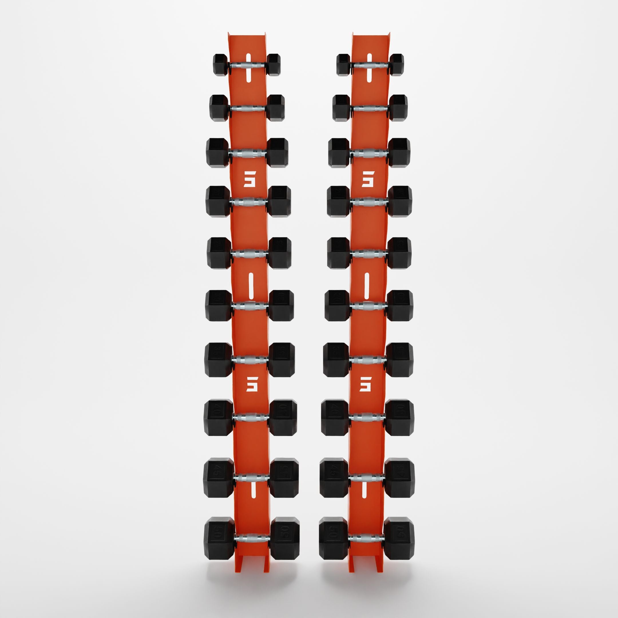 Delta | 10-Tier Vertical Dumbbell Storage Wall/Rack Mount