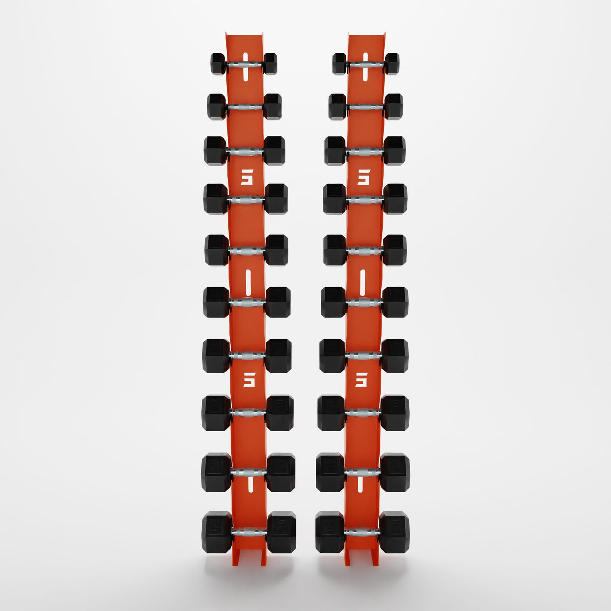 Delta | 10-Tier Vertical Dumbbell Storage Wall/Rack Mount