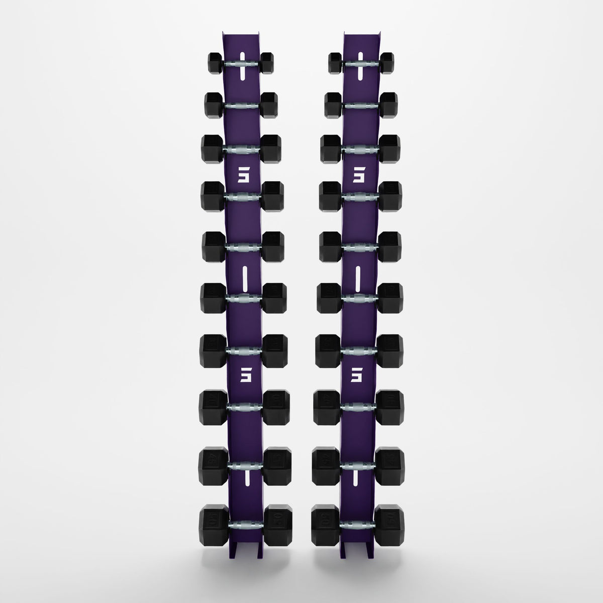 Delta | 10-Tier Vertical Dumbbell Storage Wall/Rack Mount