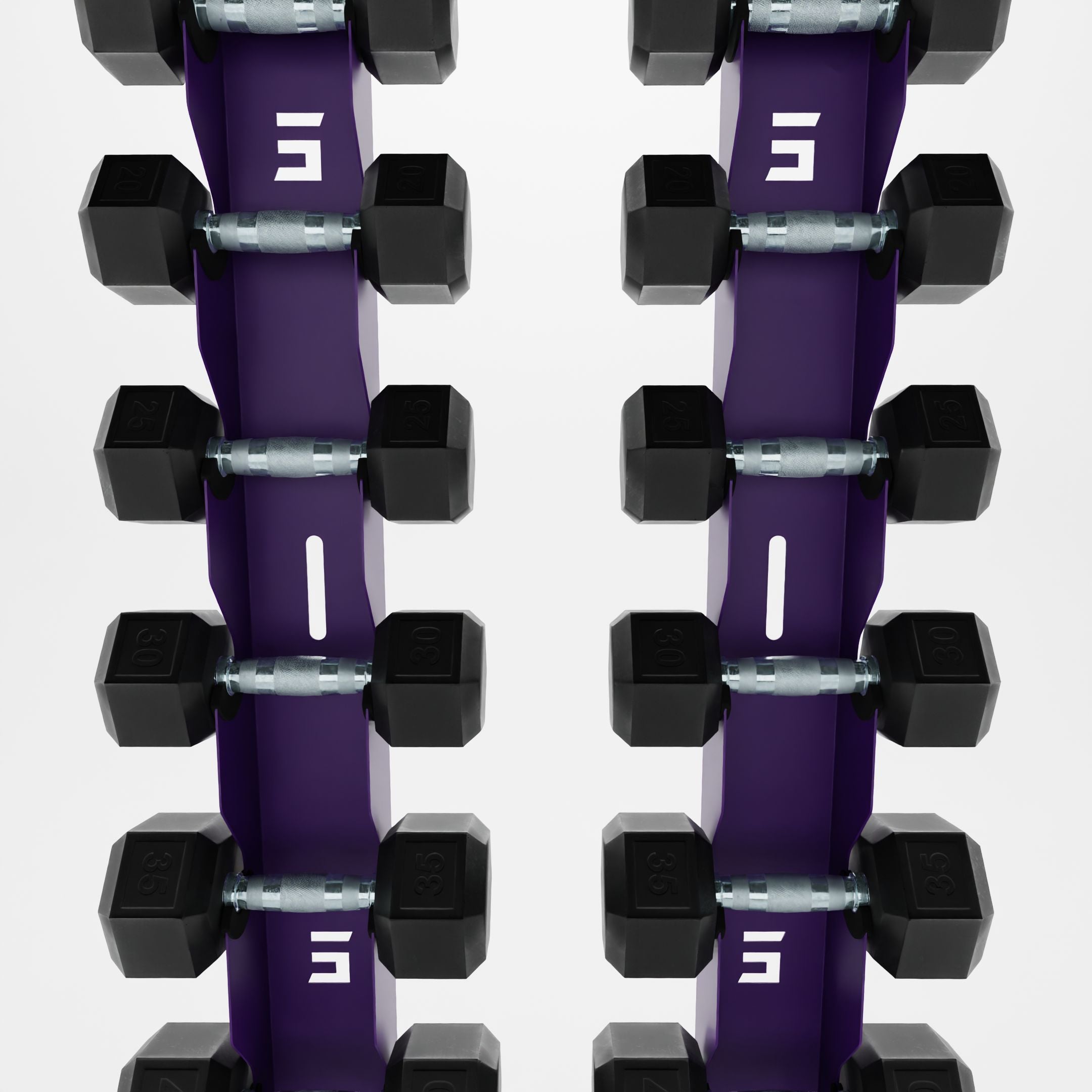 Delta | 10-Tier Vertical Dumbbell Storage Wall/Rack Mount