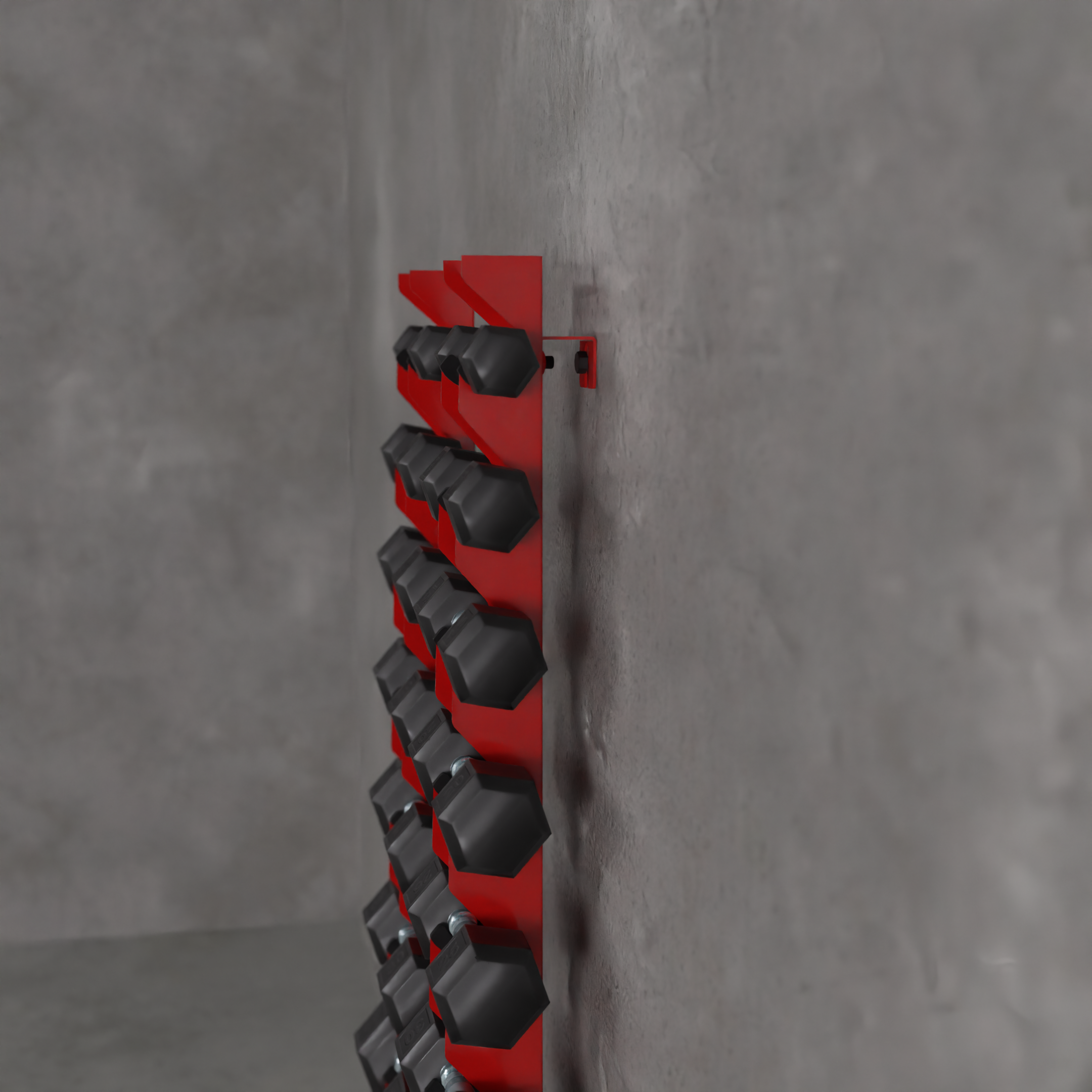 Delta | 10-Tier Vertical Dumbbell Storage Wall/Rack Mount