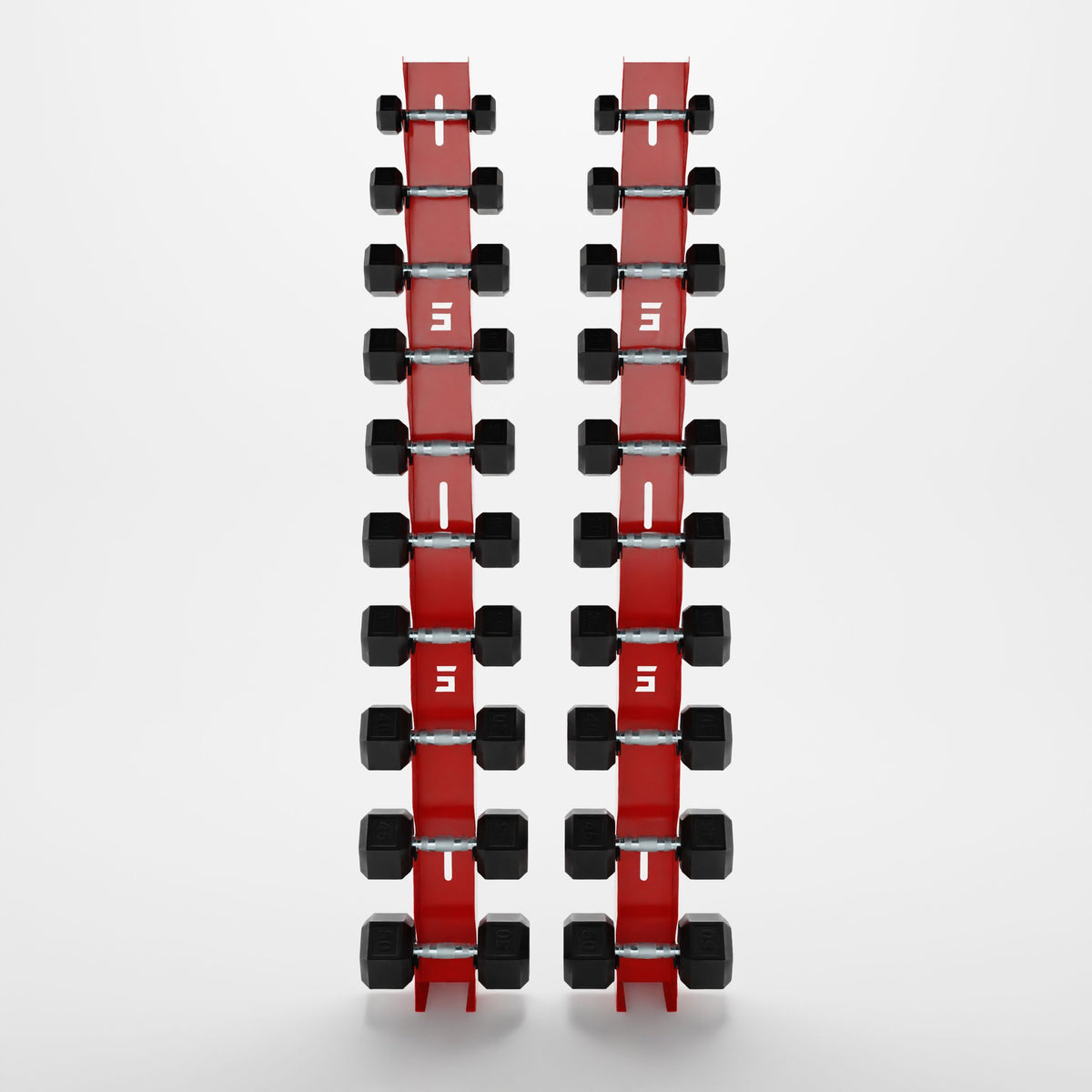 Delta | 10-Tier Vertical Dumbbell Storage Wall/Rack Mount