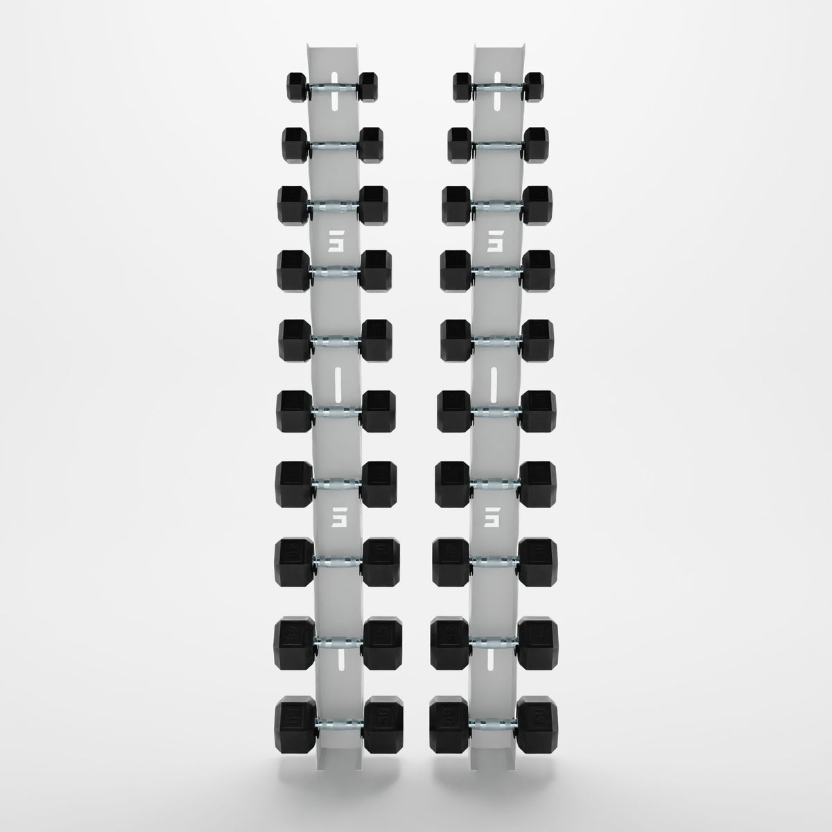 Delta | 10-Tier Vertical Dumbbell Storage Wall/Rack Mount