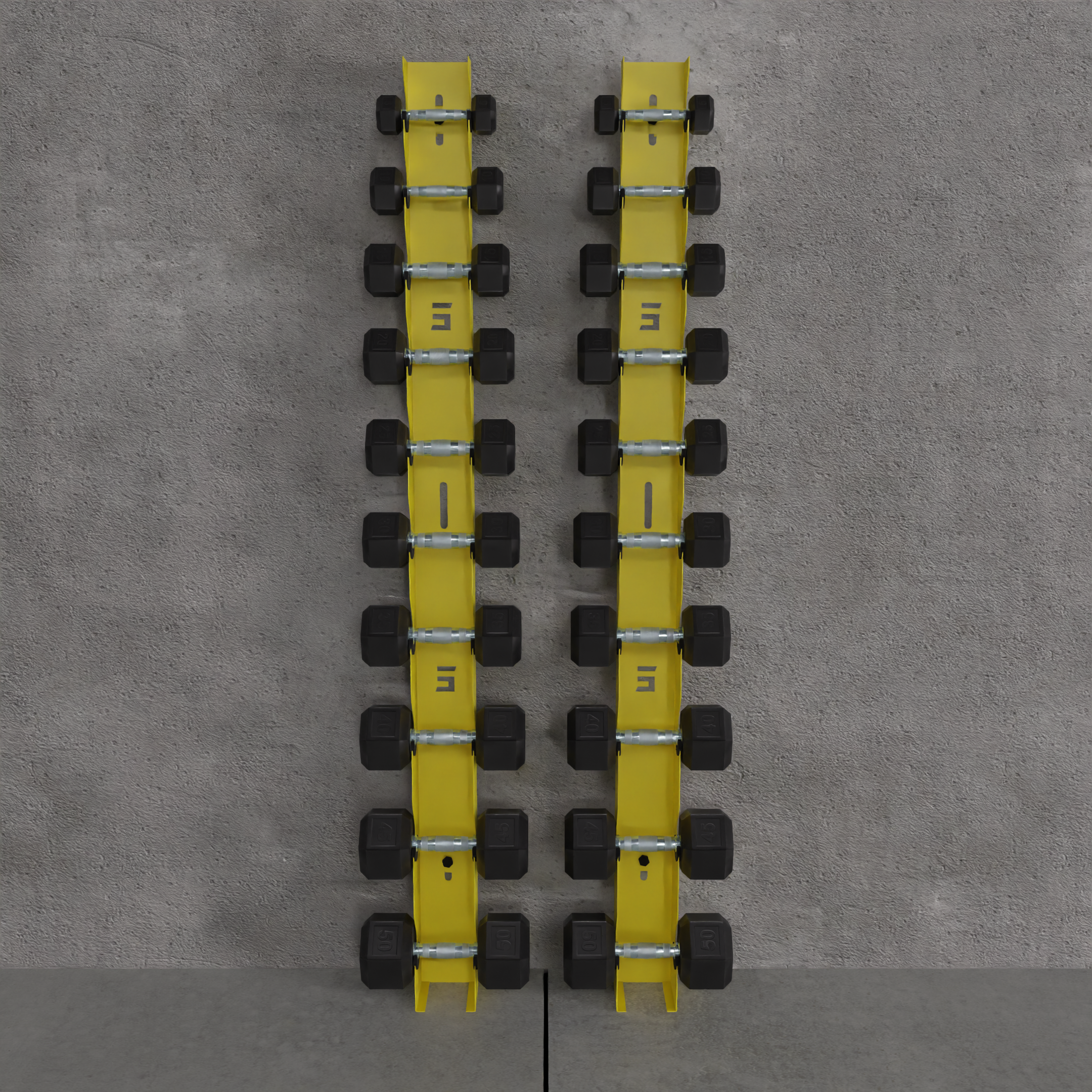 Delta | 10-Tier Vertical Dumbbell Storage Wall/Rack Mount