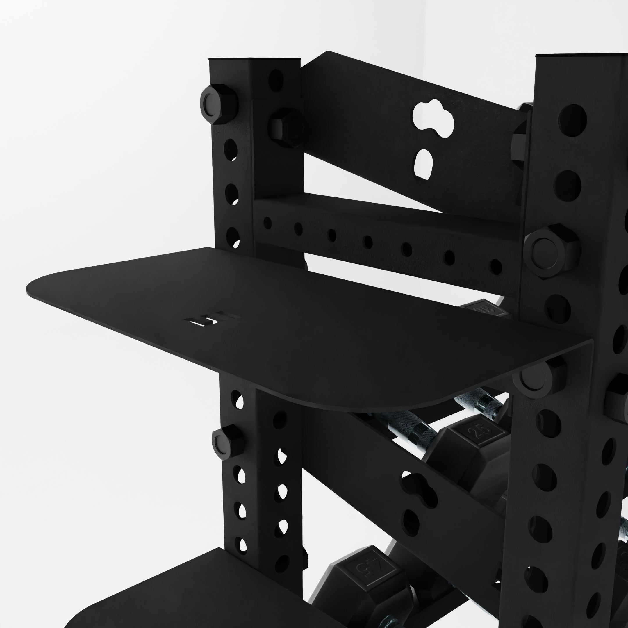 Double Post Kettlebell Shelf