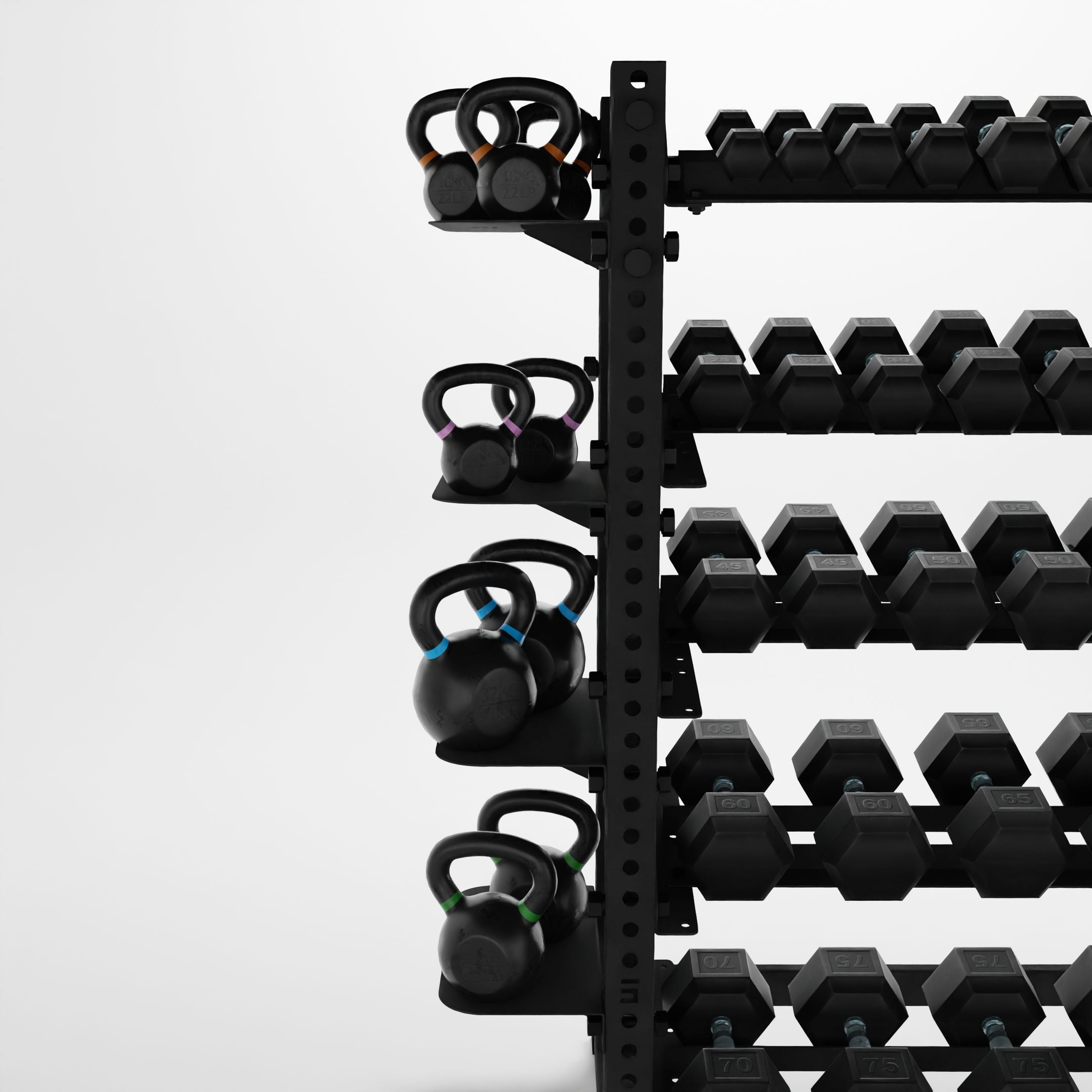 Double Post Kettlebell Shelf