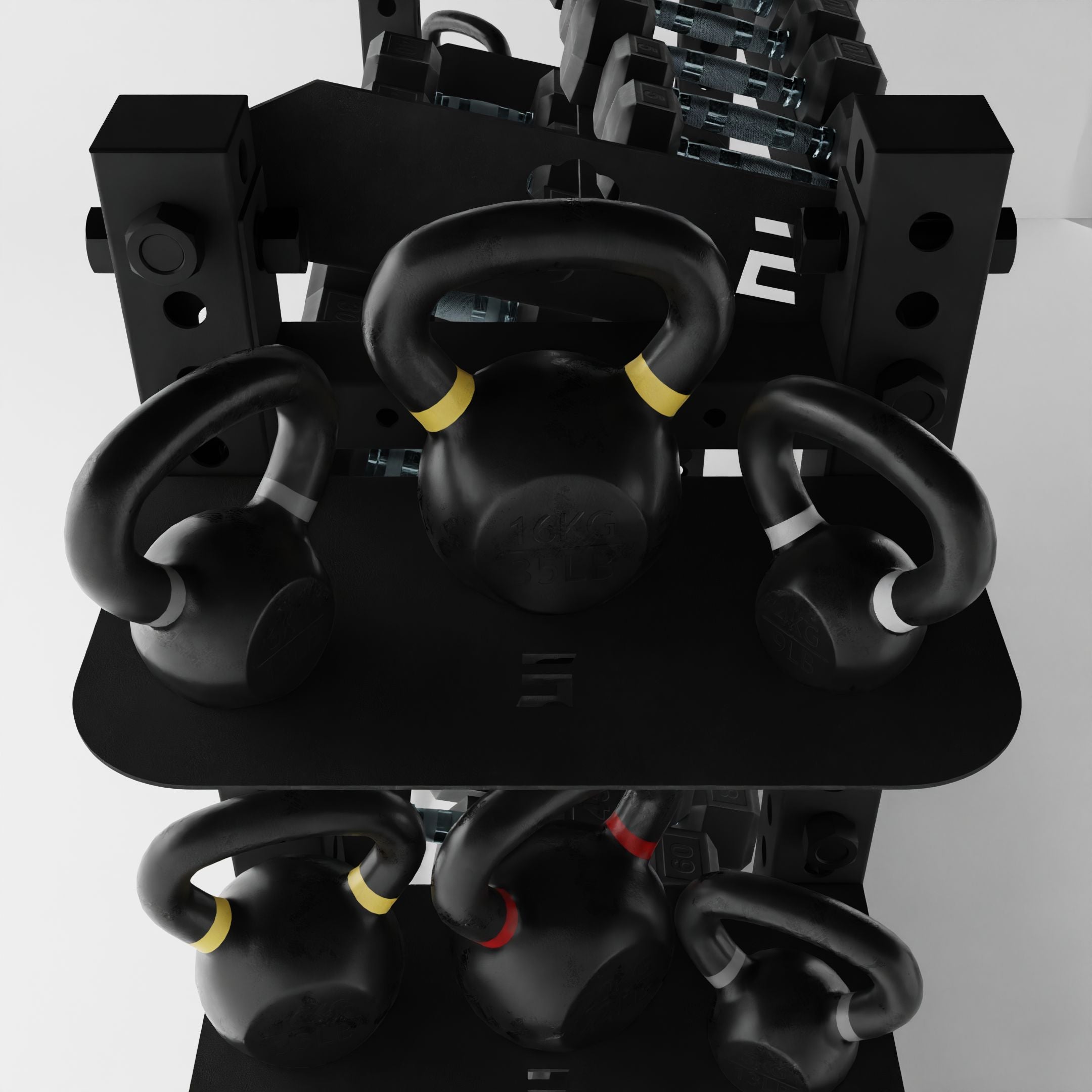 Double Post Kettlebell Shelf