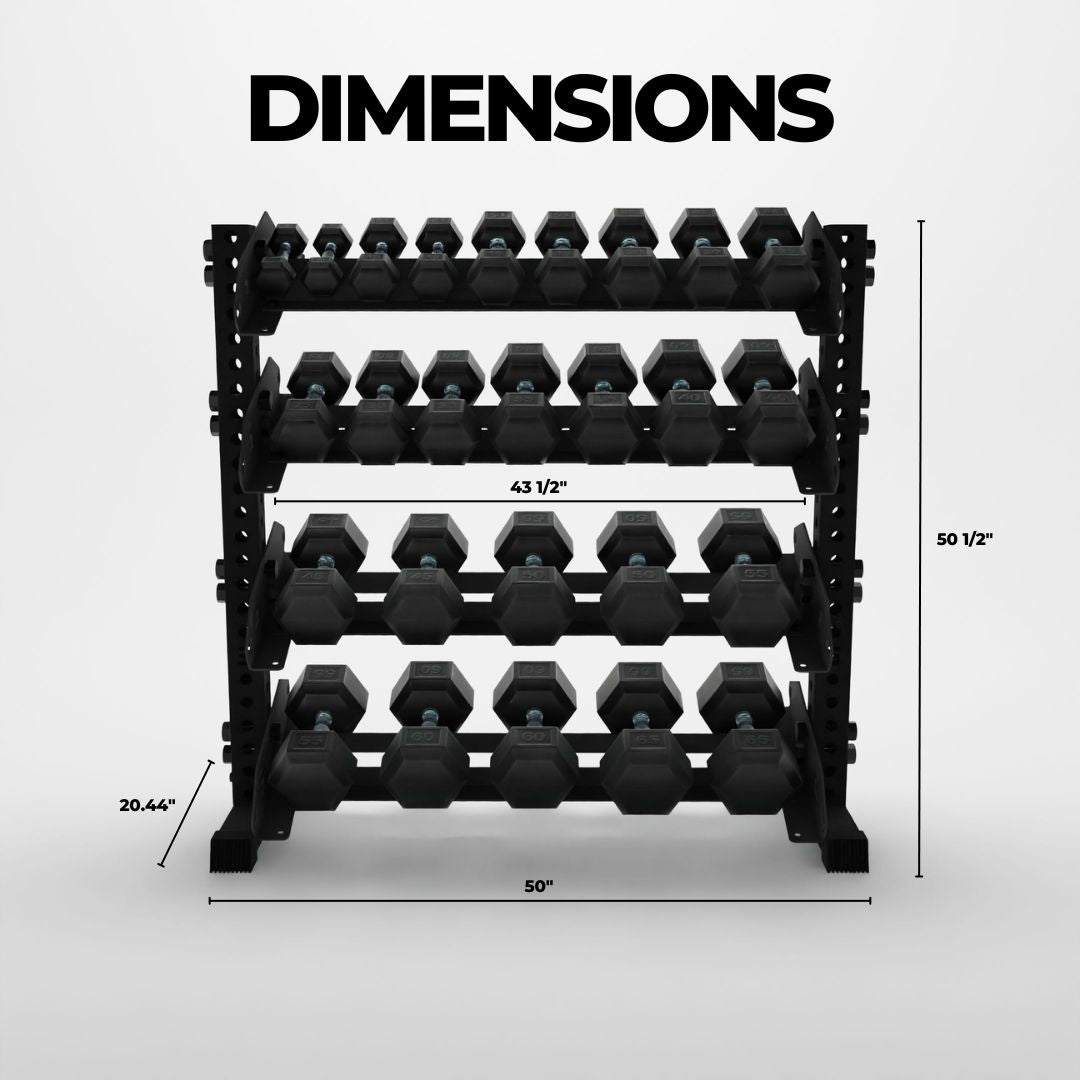 Alpha | 4-Tier Horizontal Rack