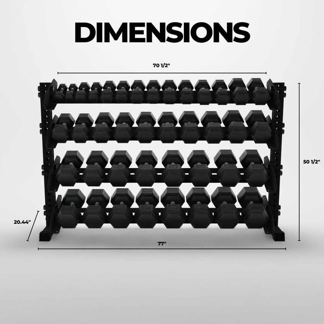 Alpha | 4-Tier Horizontal Rack