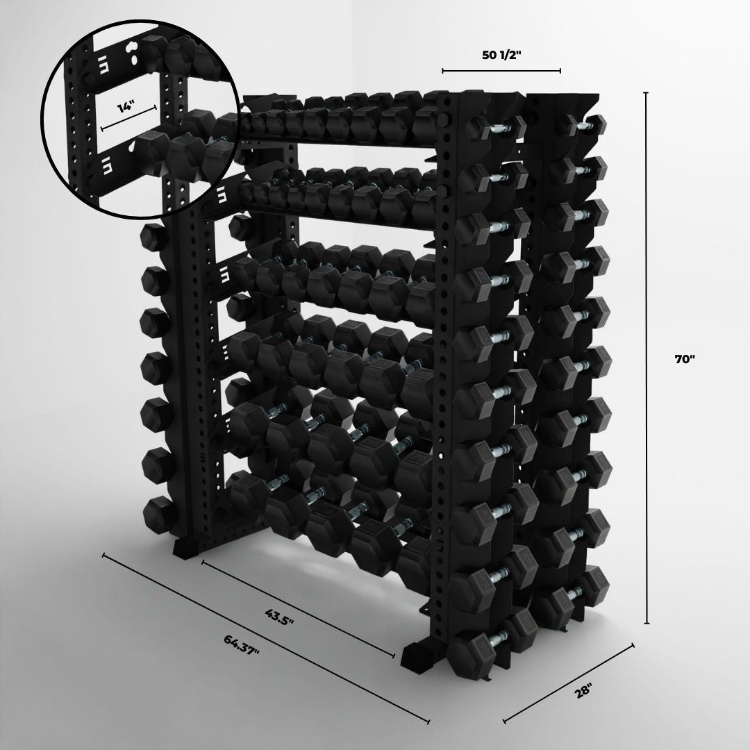 Delta | 6-Tier Horizontal Rack