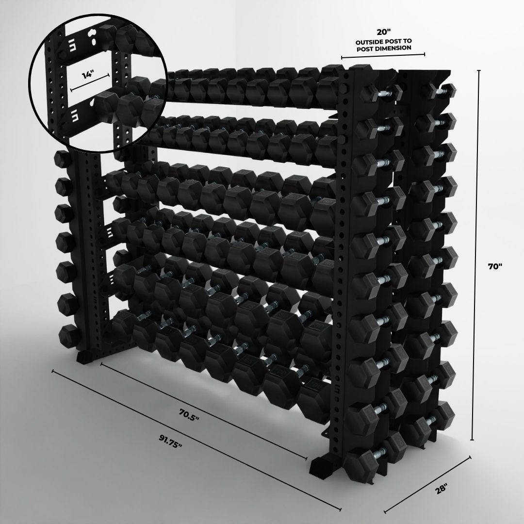 Delta | 6-Tier Horizontal Rack