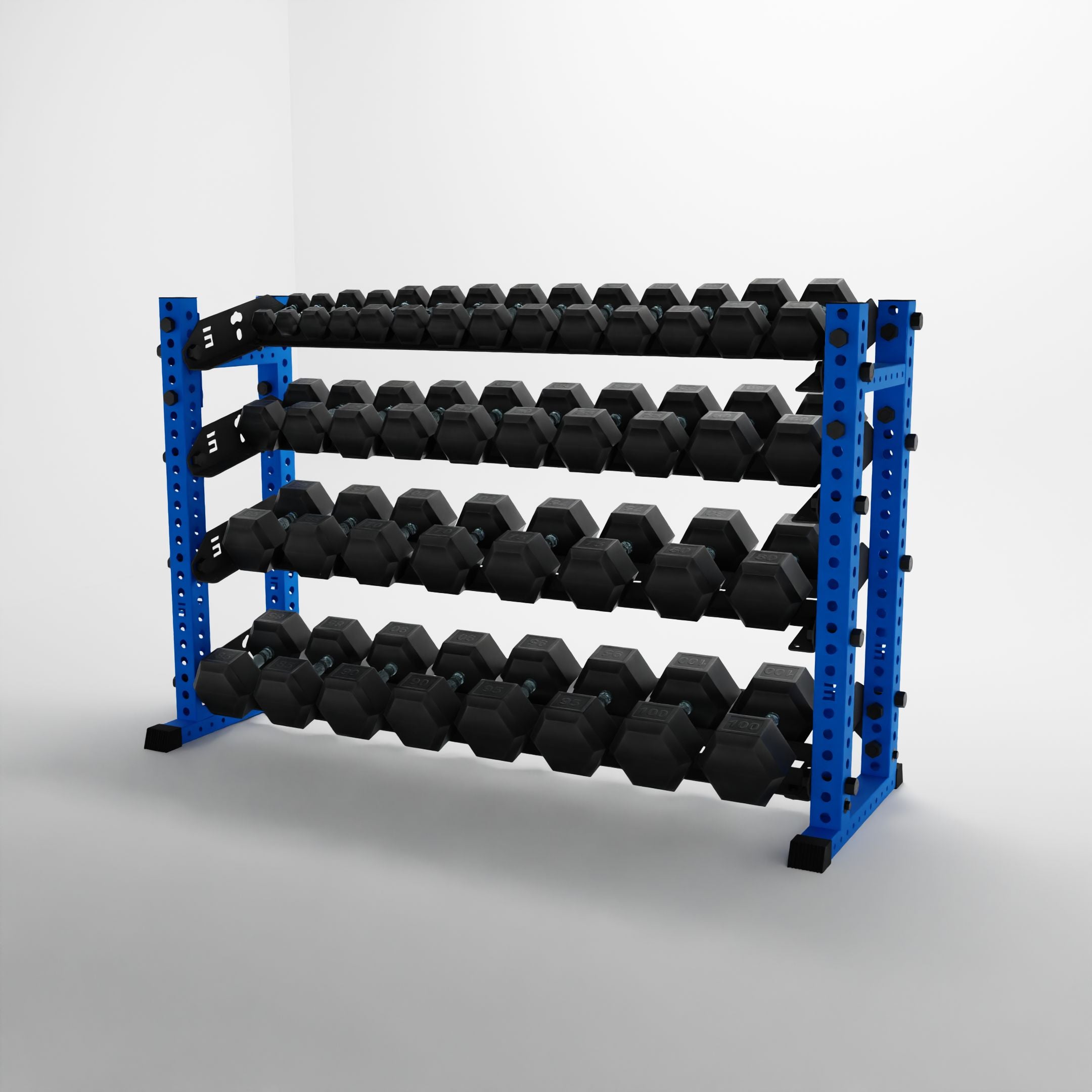 Alpha | 4-Tier Horizontal Rack | Double-Post
