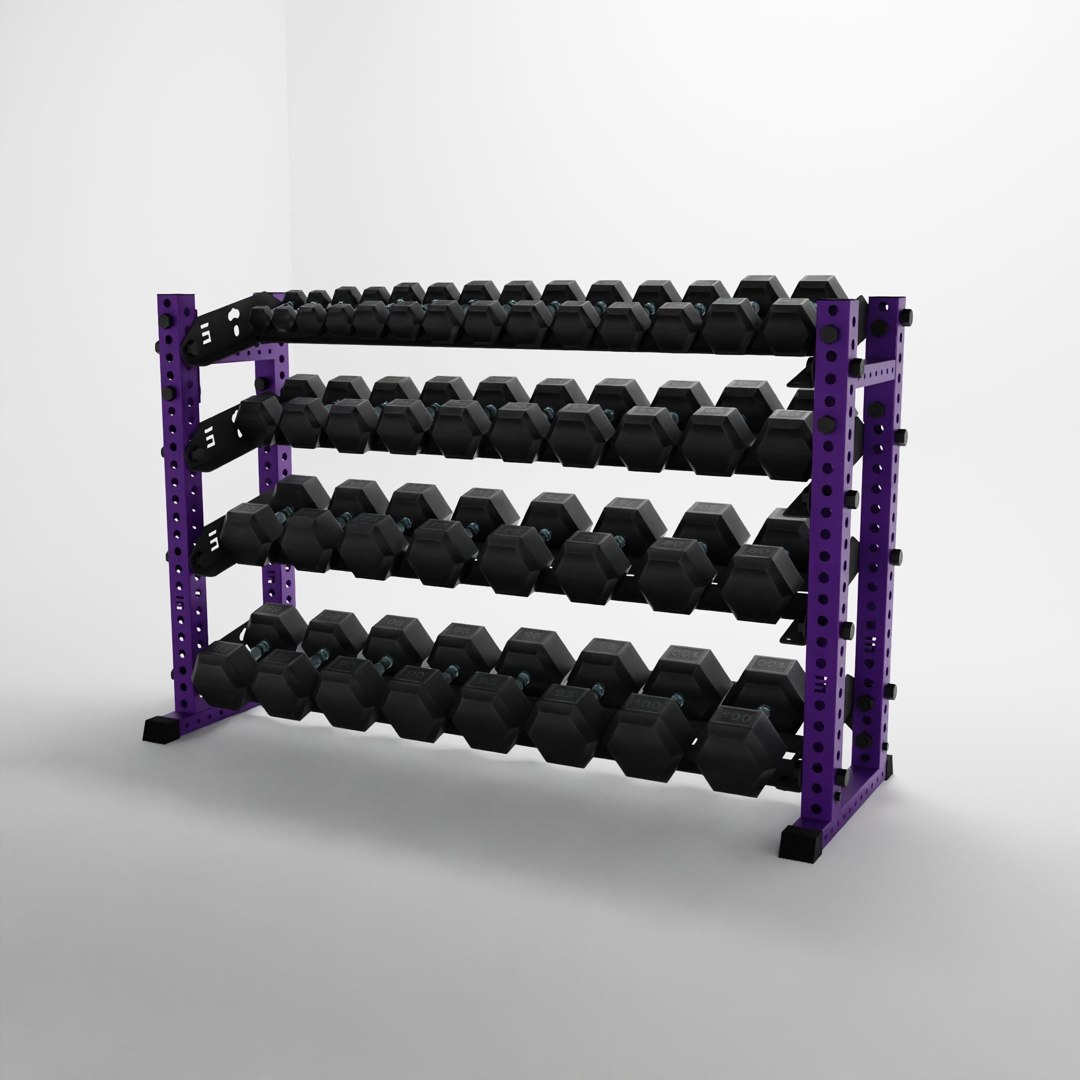 Alpha | 4-Tier Horizontal Rack | Double-Post