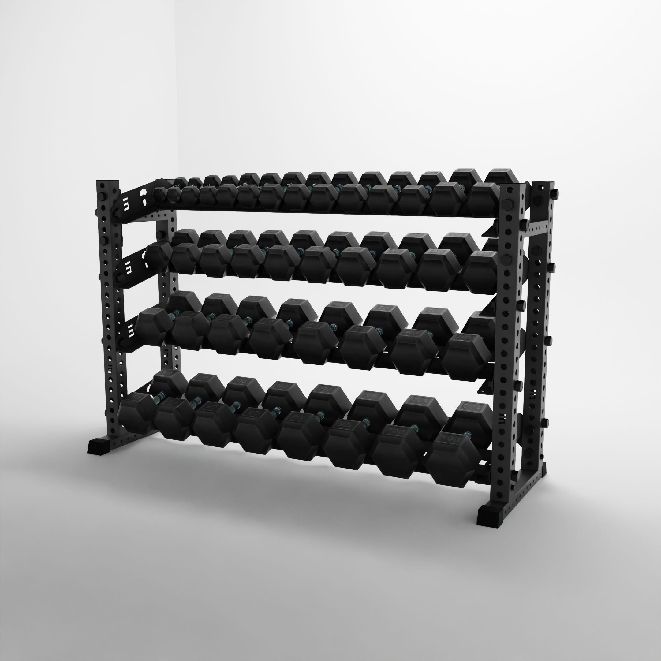 Alpha | 4-Tier Horizontal Rack | Double-Post