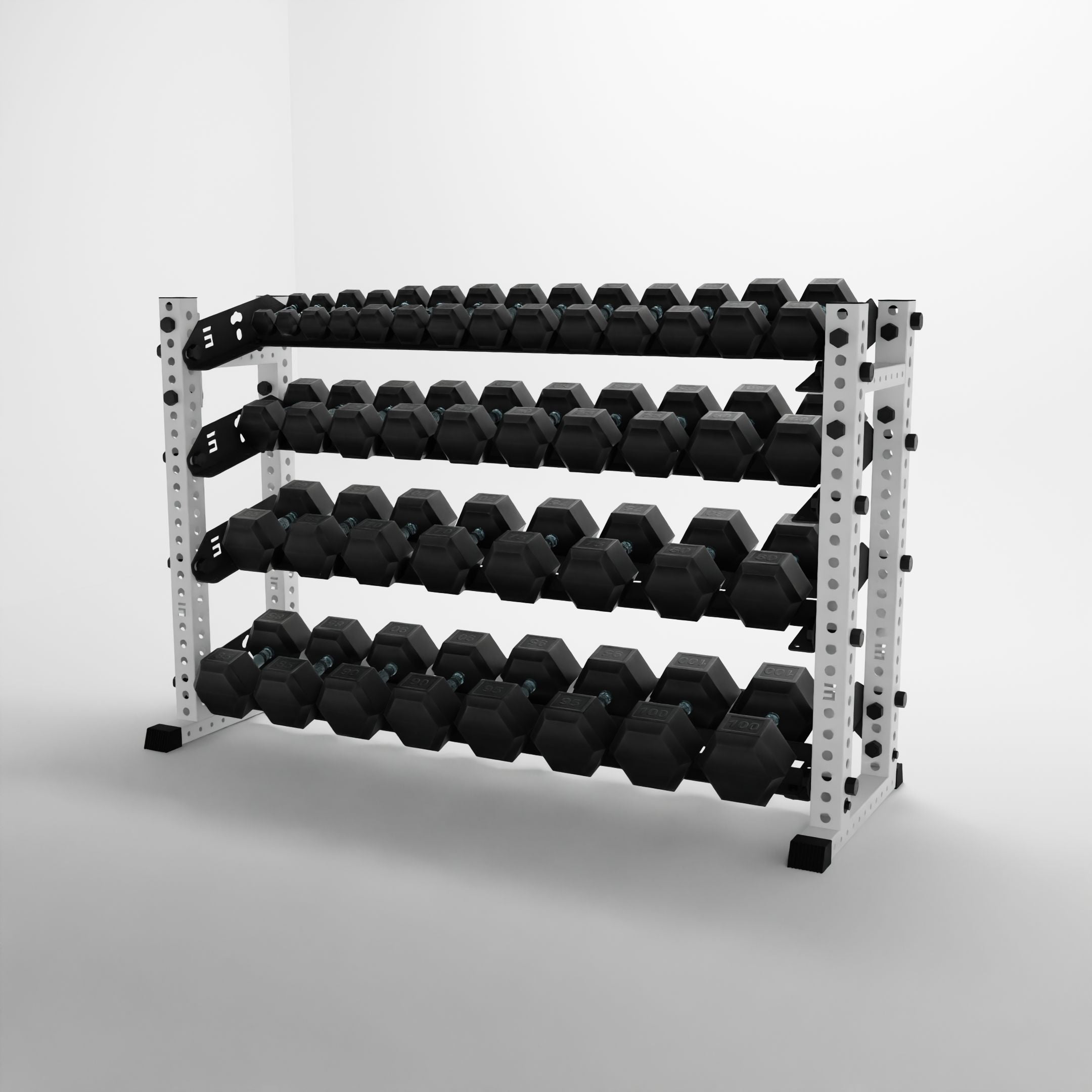 Alpha | 4-Tier Horizontal Rack | Double-Post
