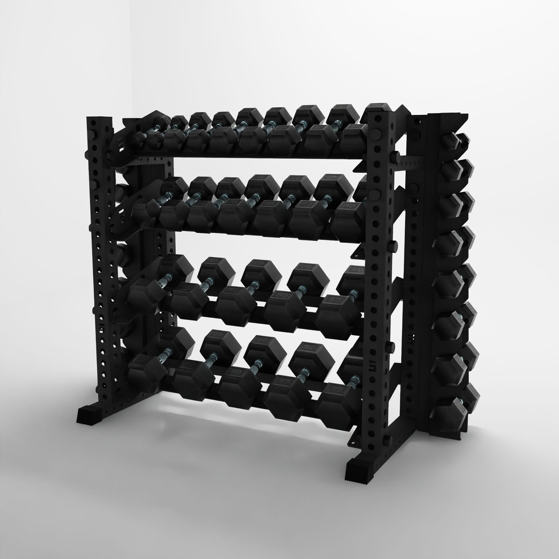 Alpha | 4-Tier Horizontal Rack | Double-Post