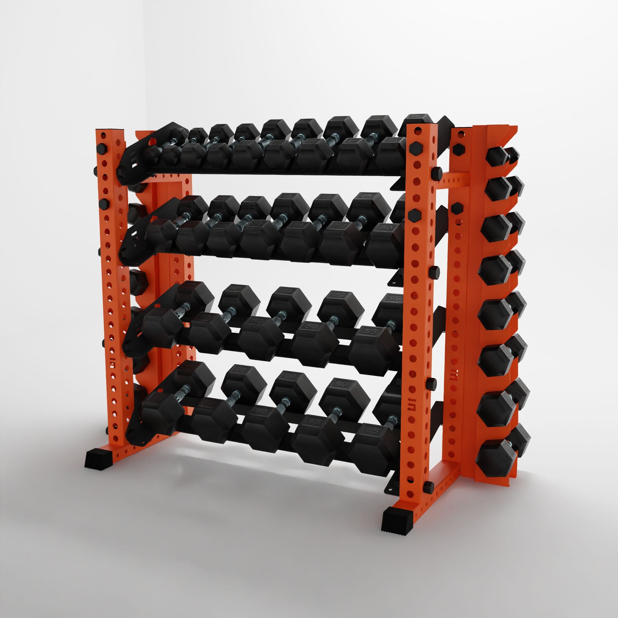 Alpha | 4-Tier Horizontal Rack | Double-Post