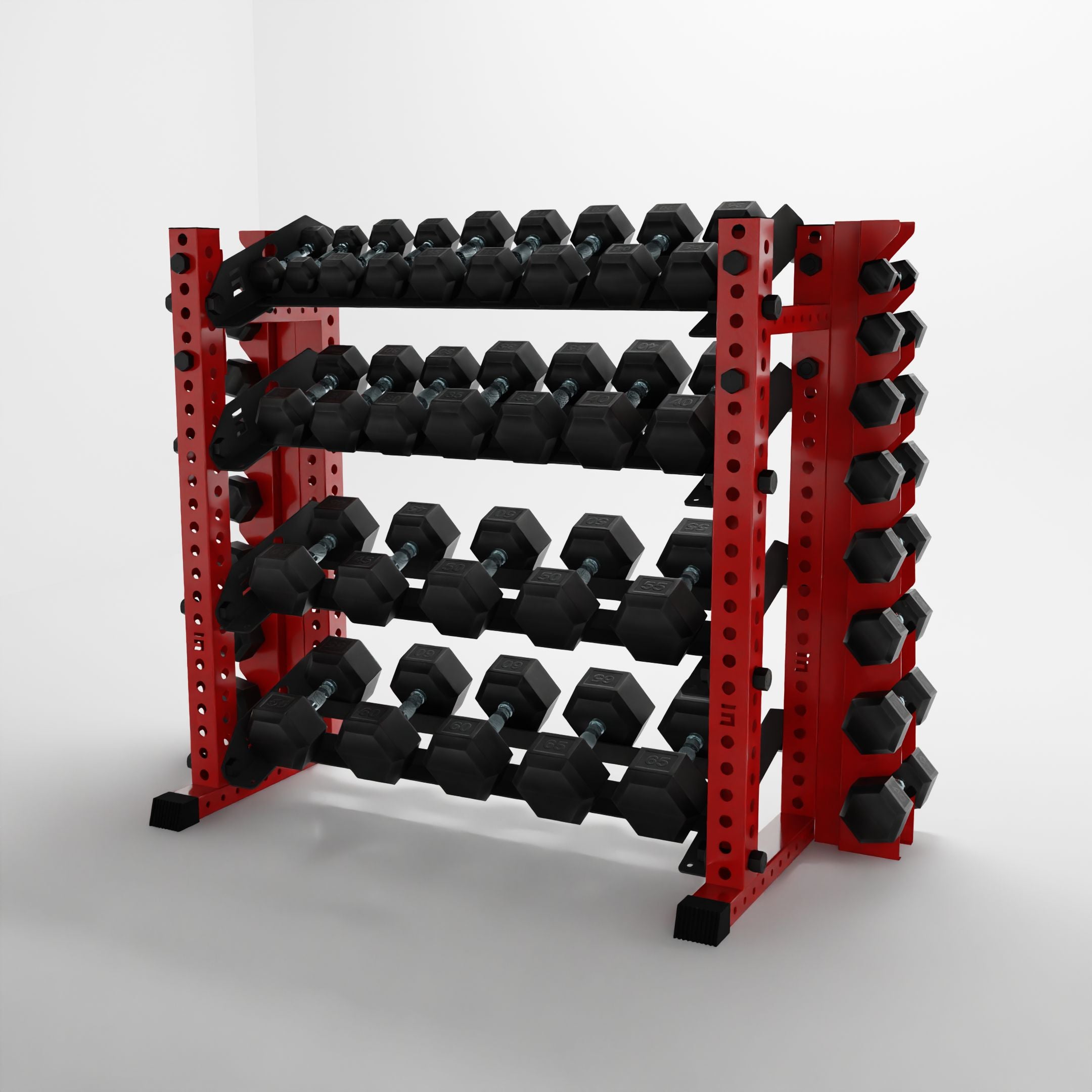 Alpha | 4-Tier Horizontal Rack | Double-Post
