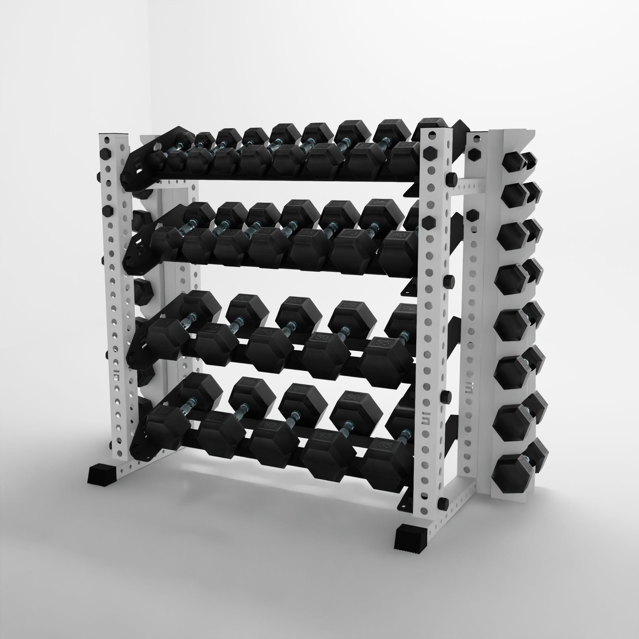 Alpha | 4-Tier Horizontal Rack | Double-Post