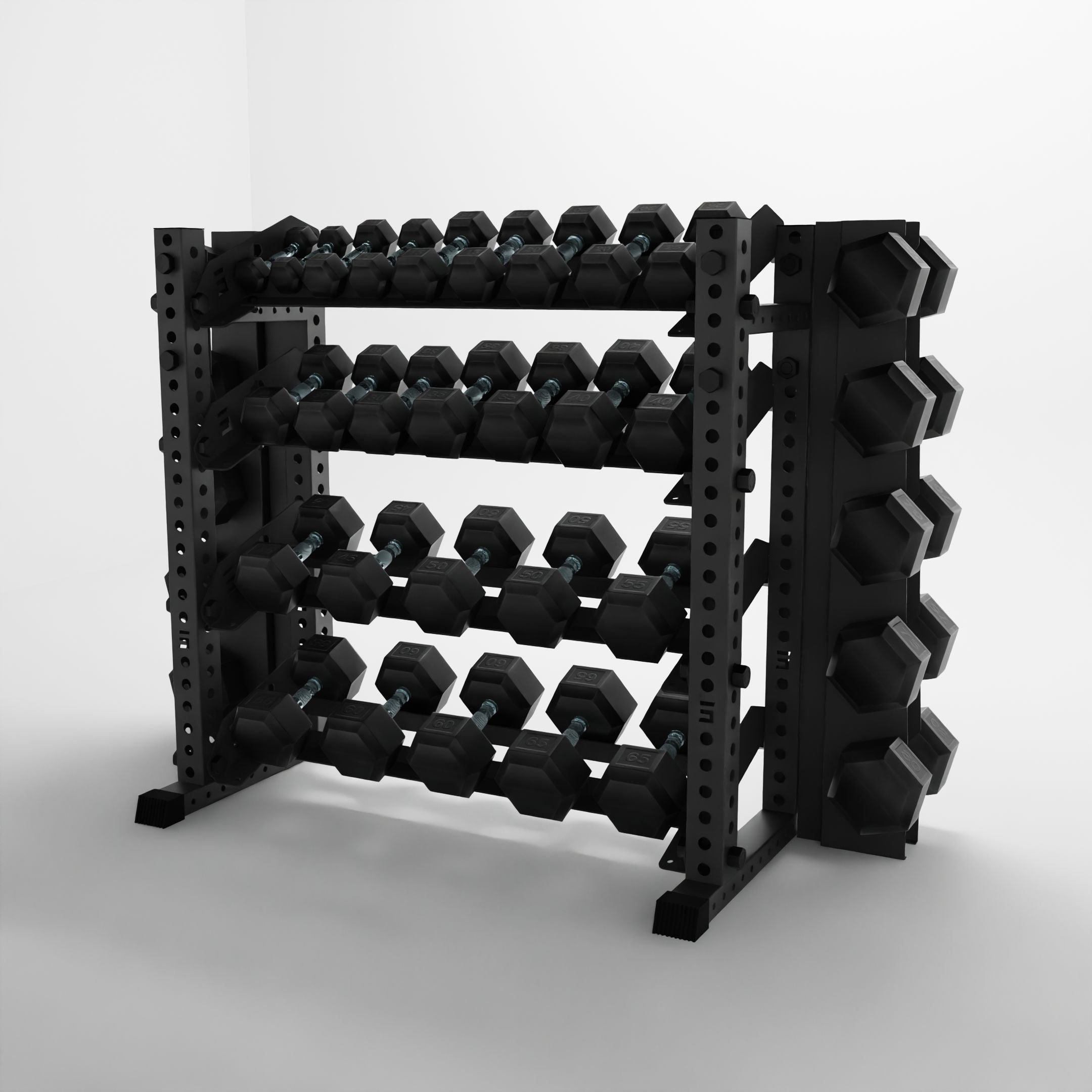 Alpha | 4-Tier Horizontal Rack | Double-Post