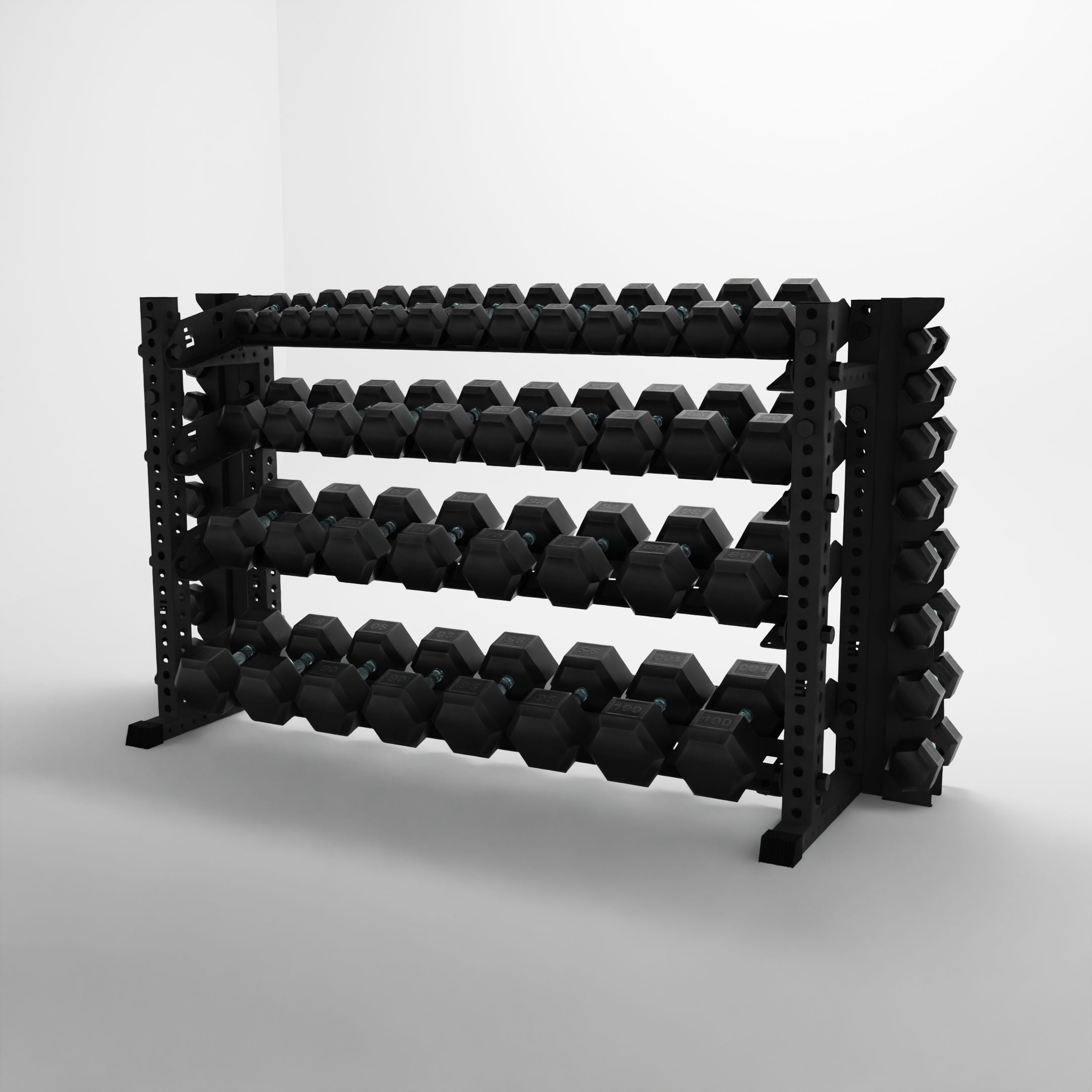 Alpha | 4-Tier Horizontal Rack | Double-Post