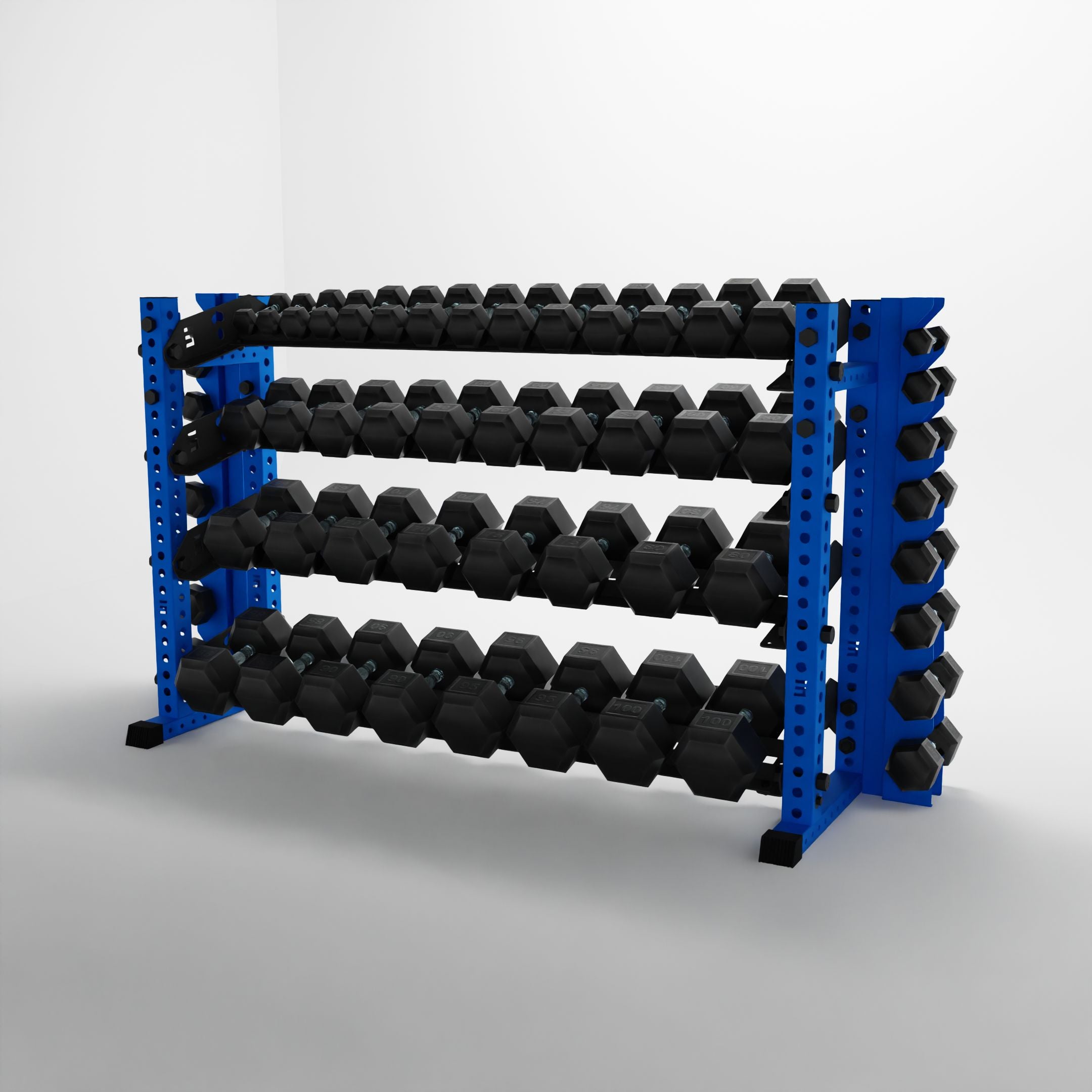 Alpha | 4-Tier Horizontal Rack | Double-Post