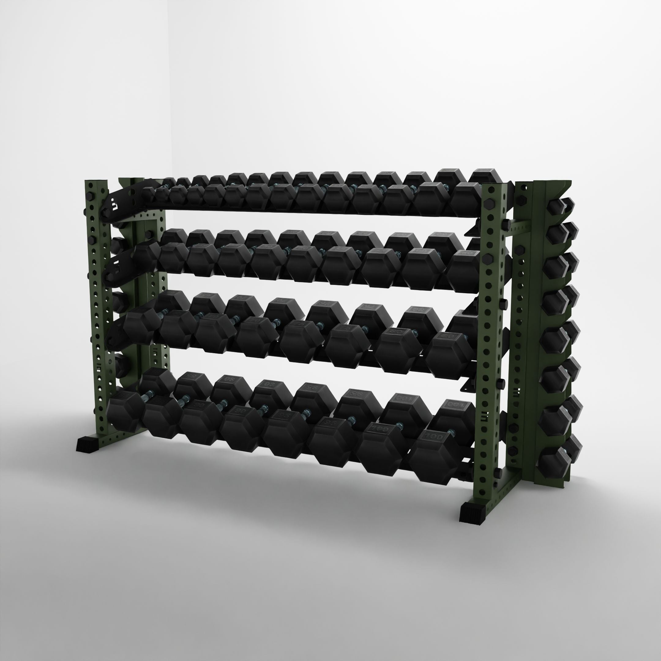 Alpha | 4-Tier Horizontal Rack | Double-Post