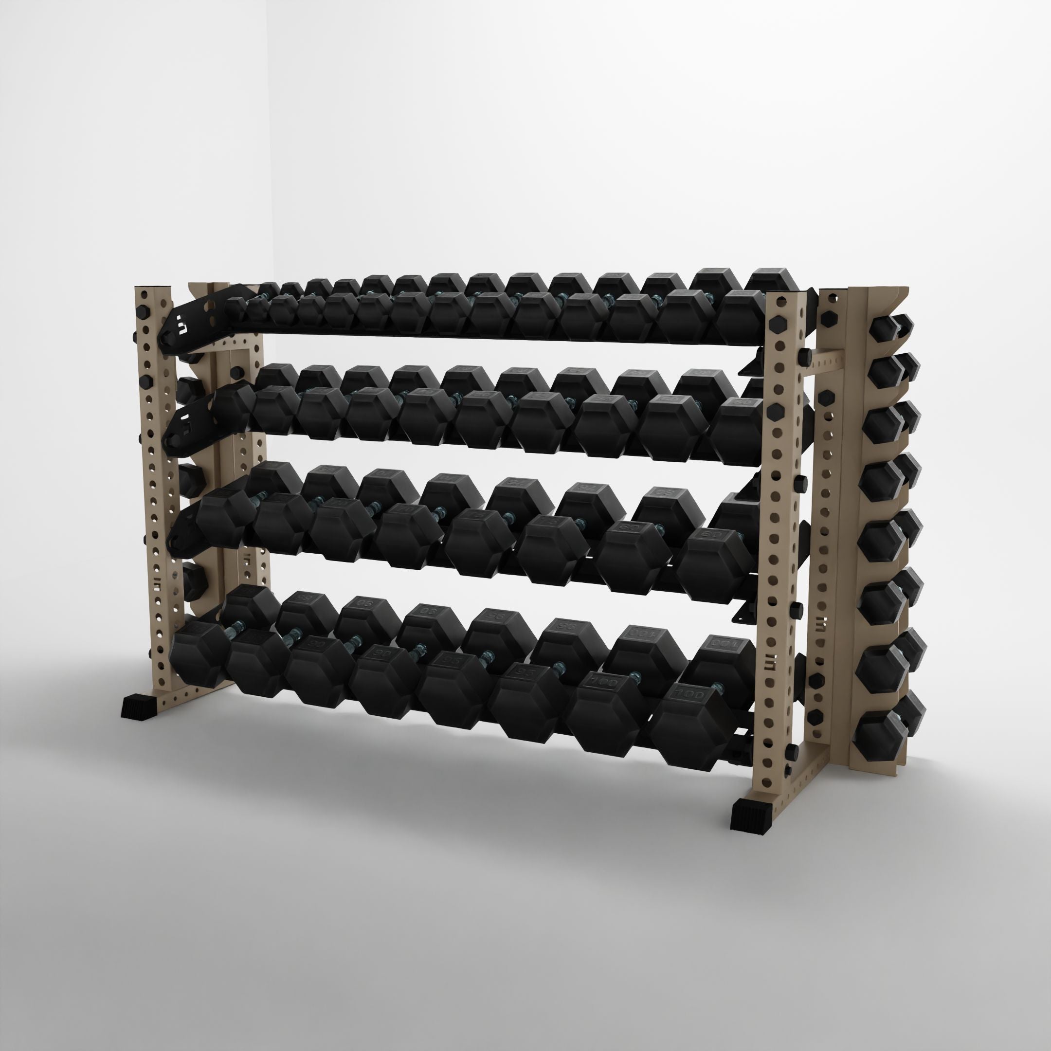 Alpha | 4-Tier Horizontal Rack | Double-Post