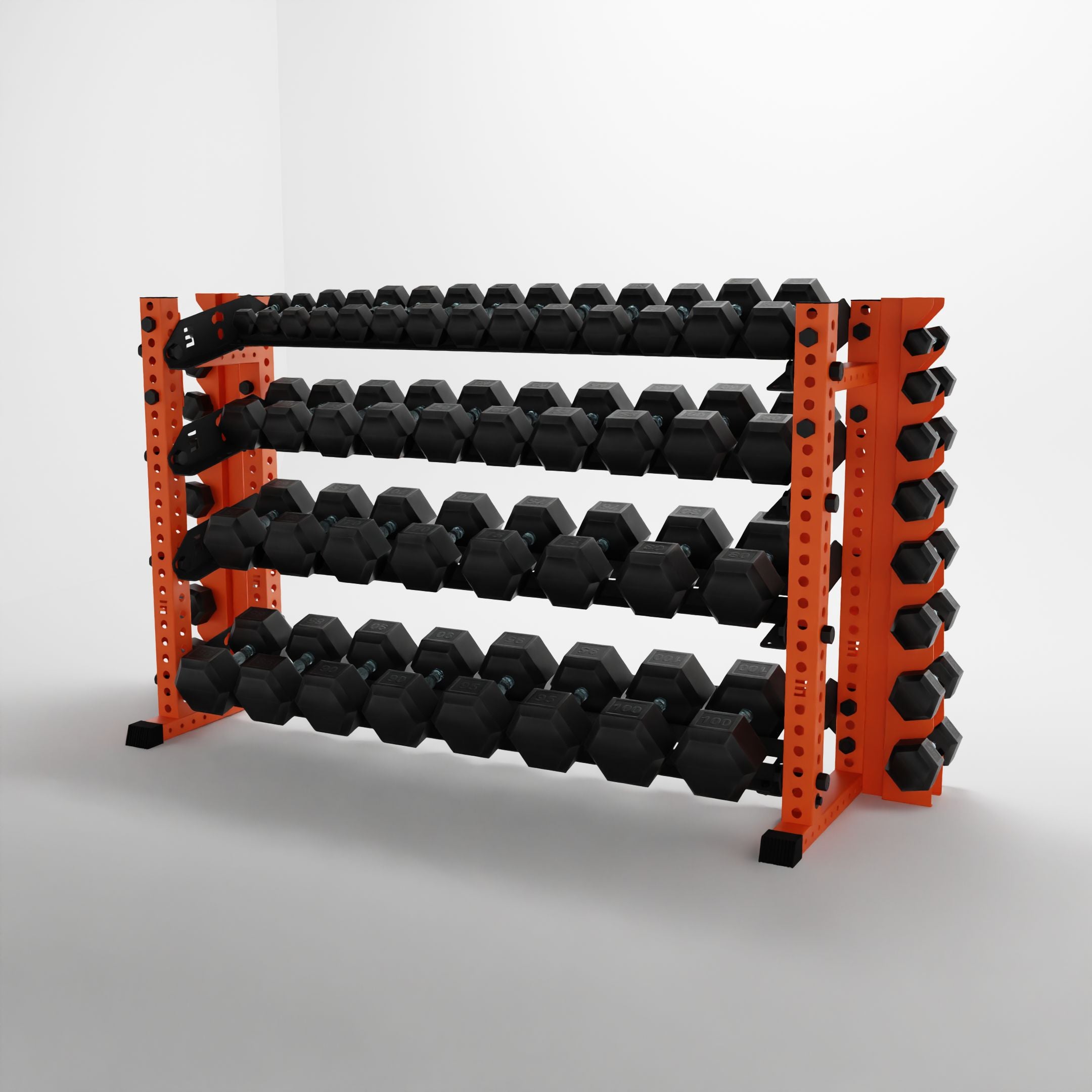 Alpha | 4-Tier Horizontal Rack | Double-Post