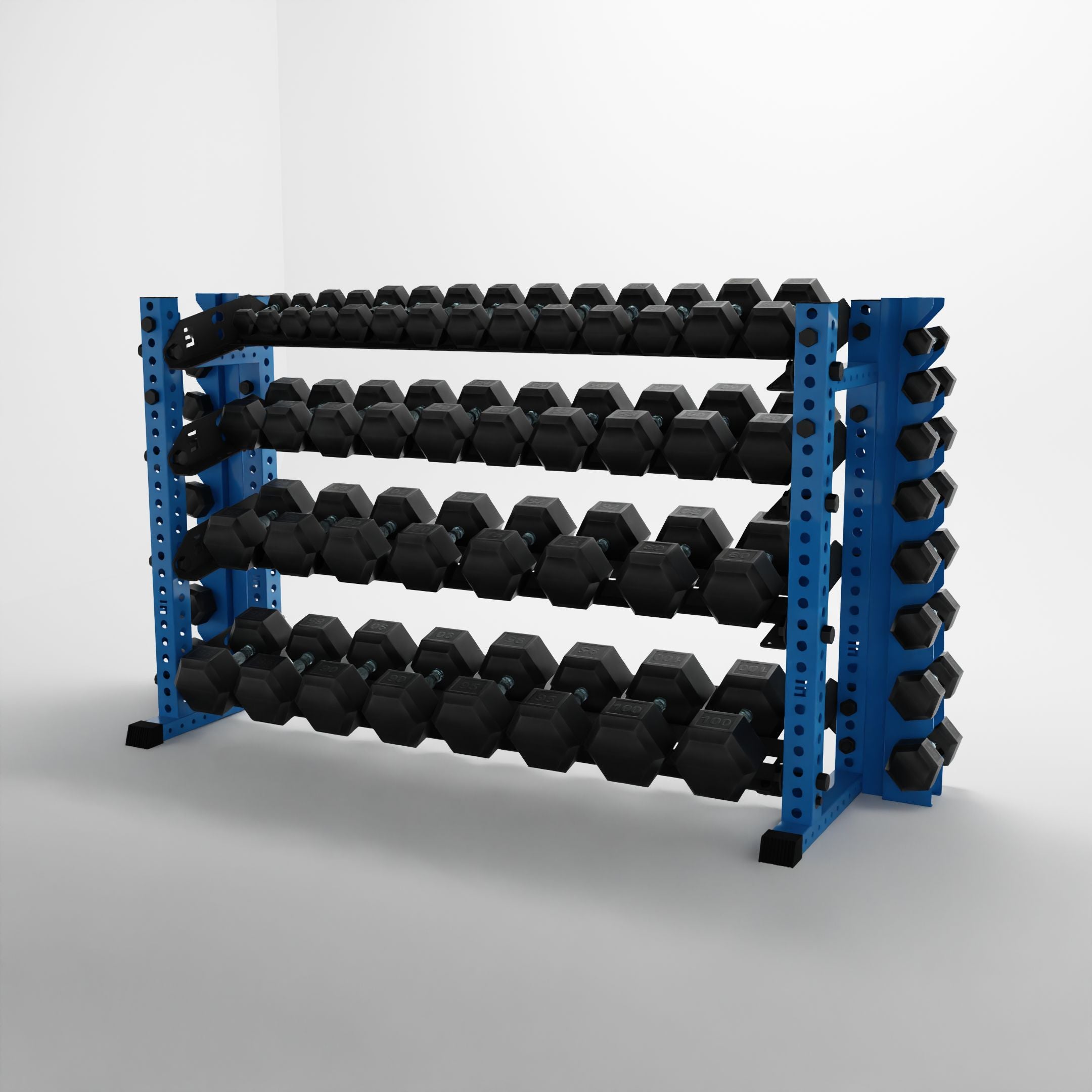 Alpha | 4-Tier Horizontal Rack | Double-Post
