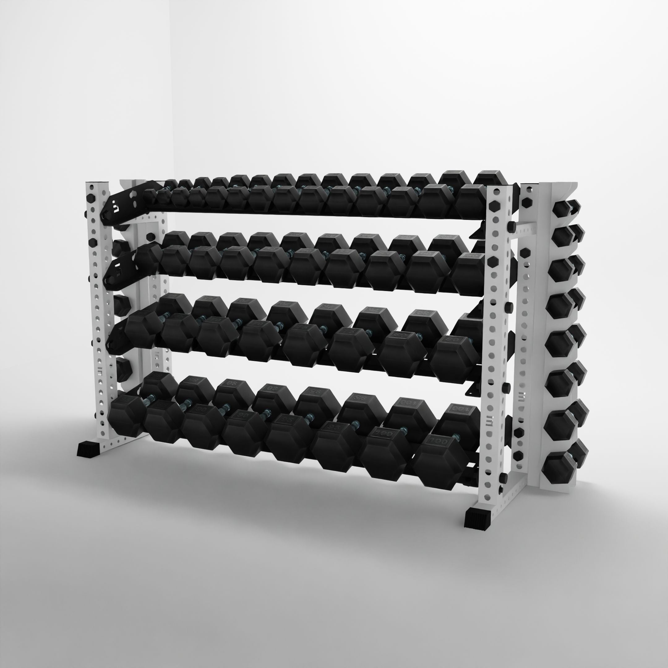 Alpha | 4-Tier Horizontal Rack | Double-Post