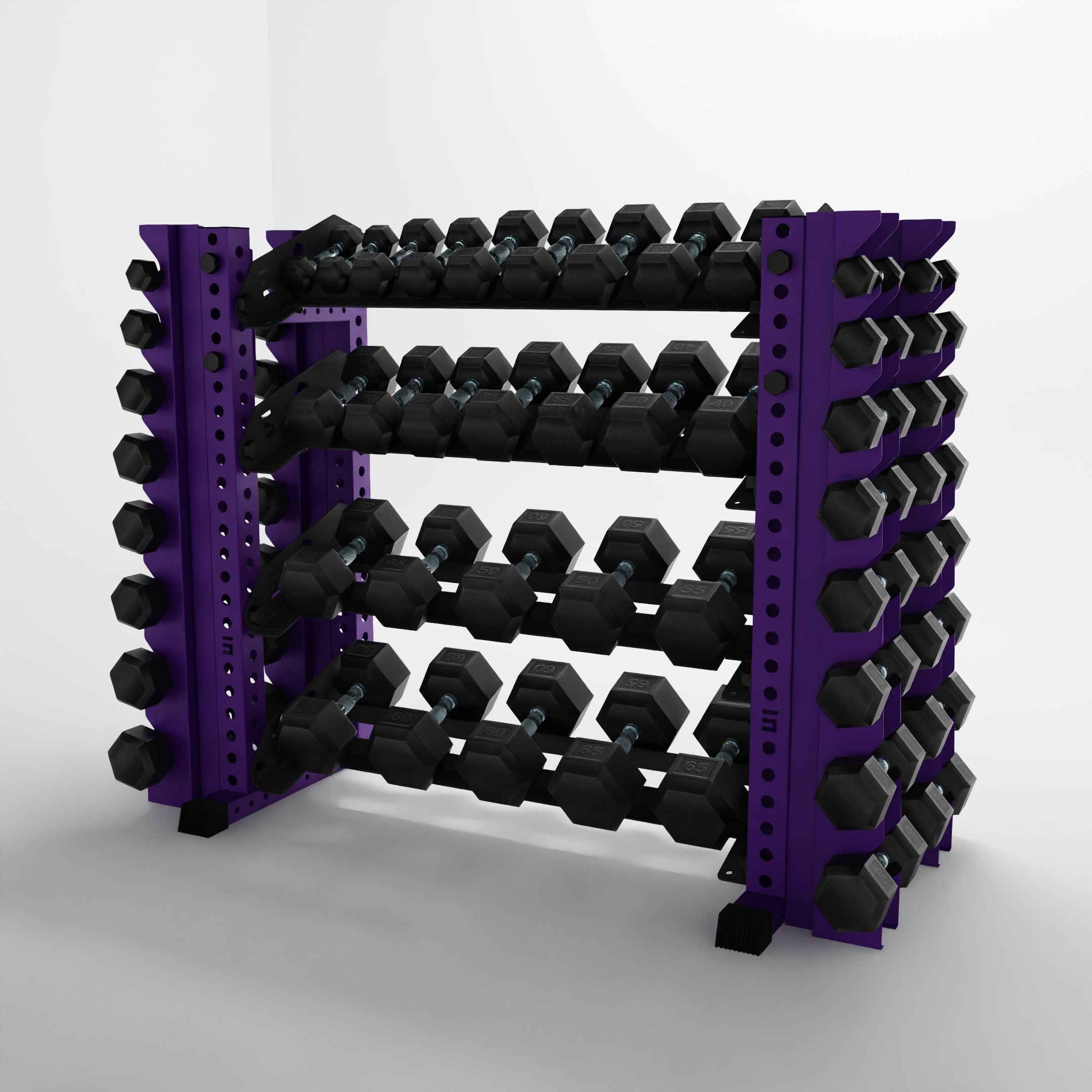 Alpha | 4-Tier Horizontal Rack | Double-Post