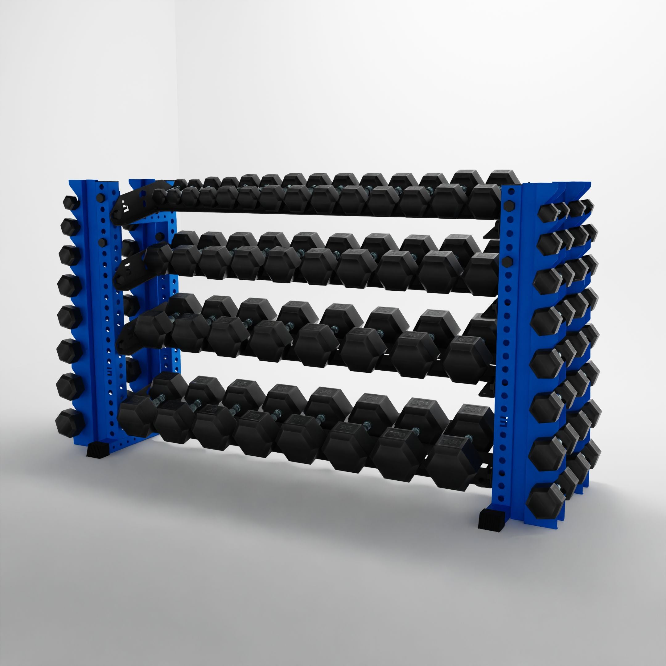 Alpha | 4-Tier Horizontal Rack | Double-Post