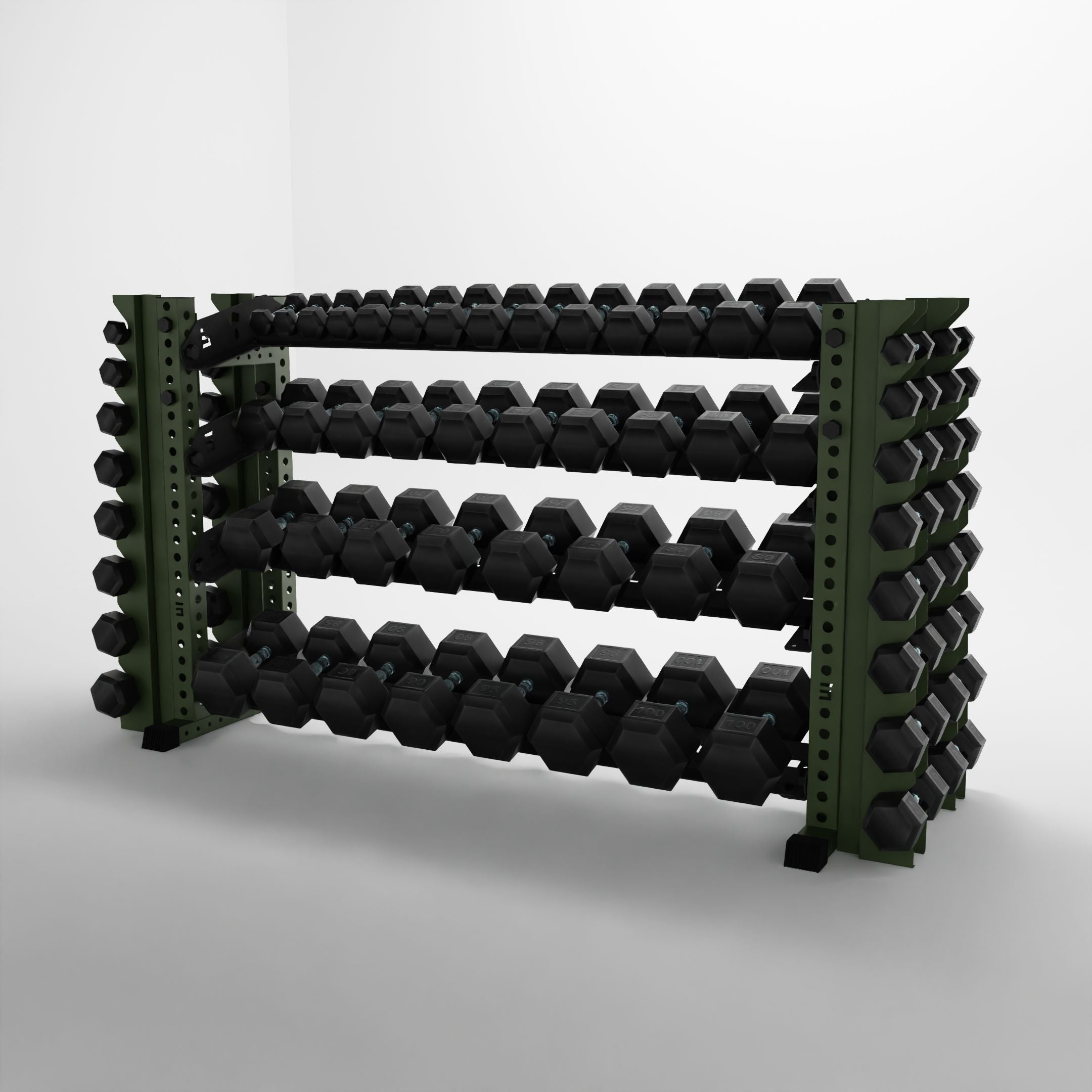 Alpha | 4-Tier Horizontal Rack | Double-Post