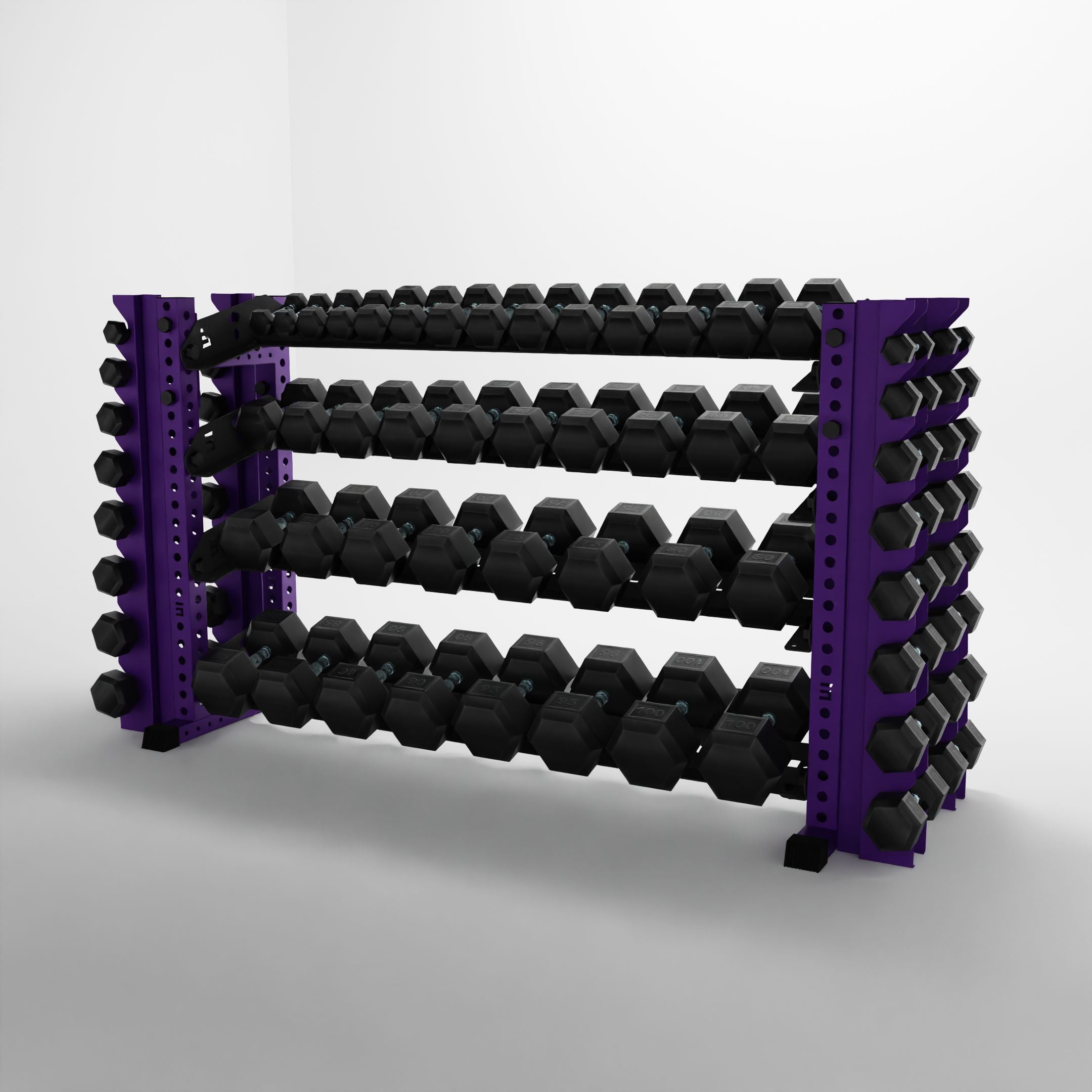 Alpha | 4-Tier Horizontal Rack | Double-Post