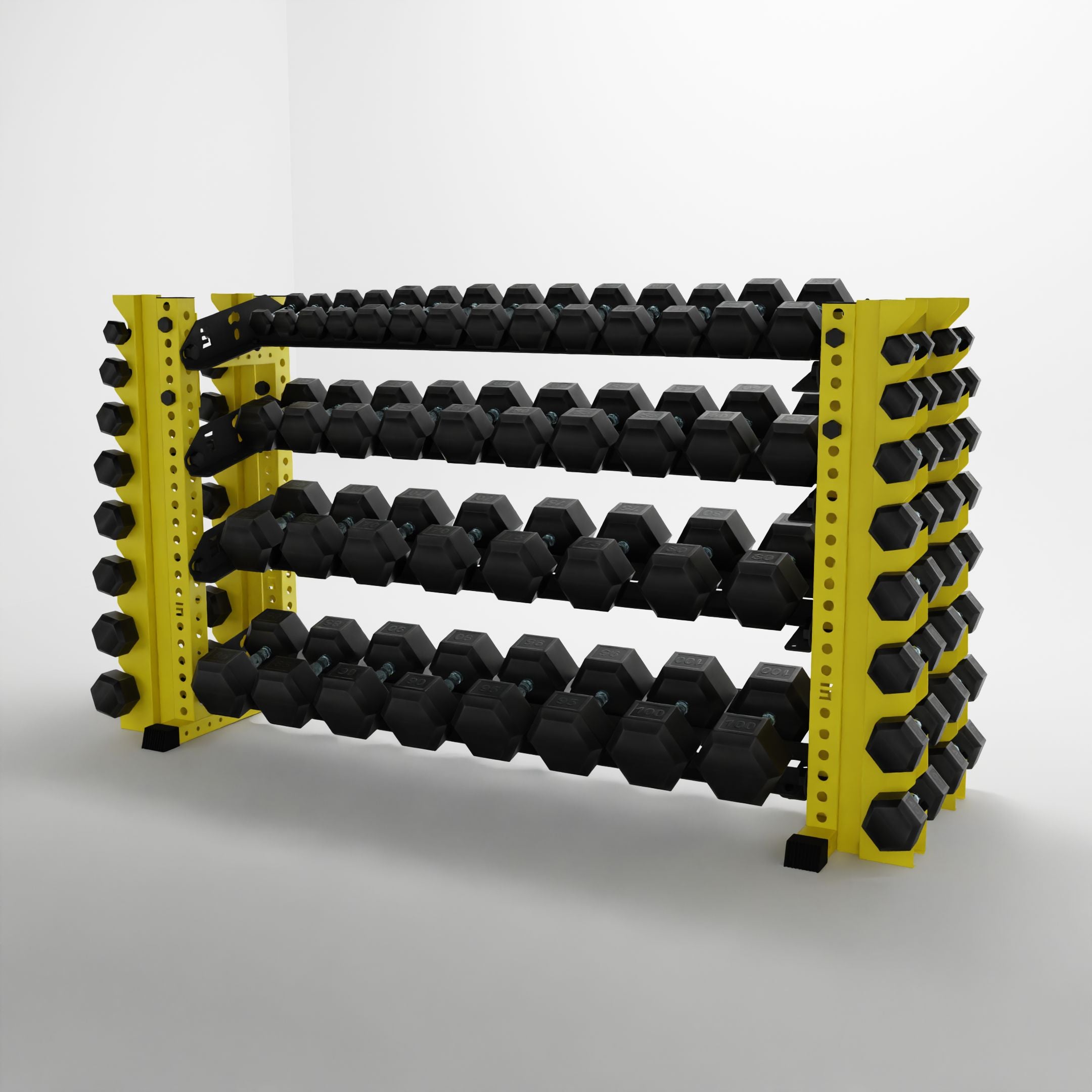 Alpha | 4-Tier Horizontal Rack | Double-Post