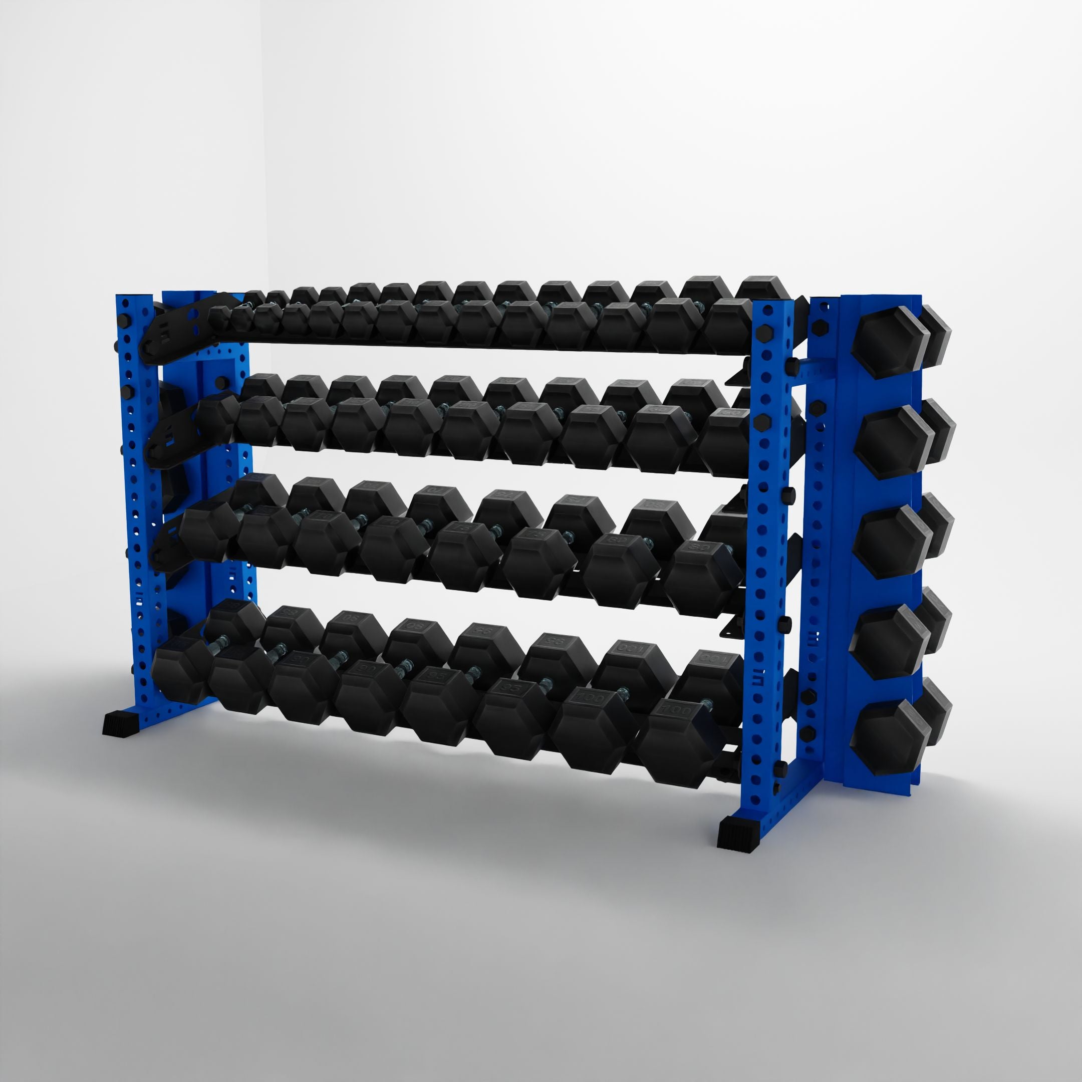 Alpha | 4-Tier Horizontal Rack | Double-Post